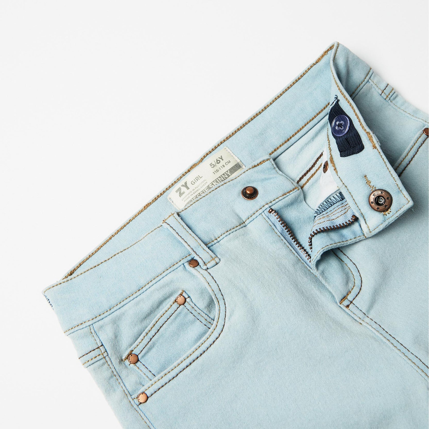 Skinny Jeans for Girls, Light Blue