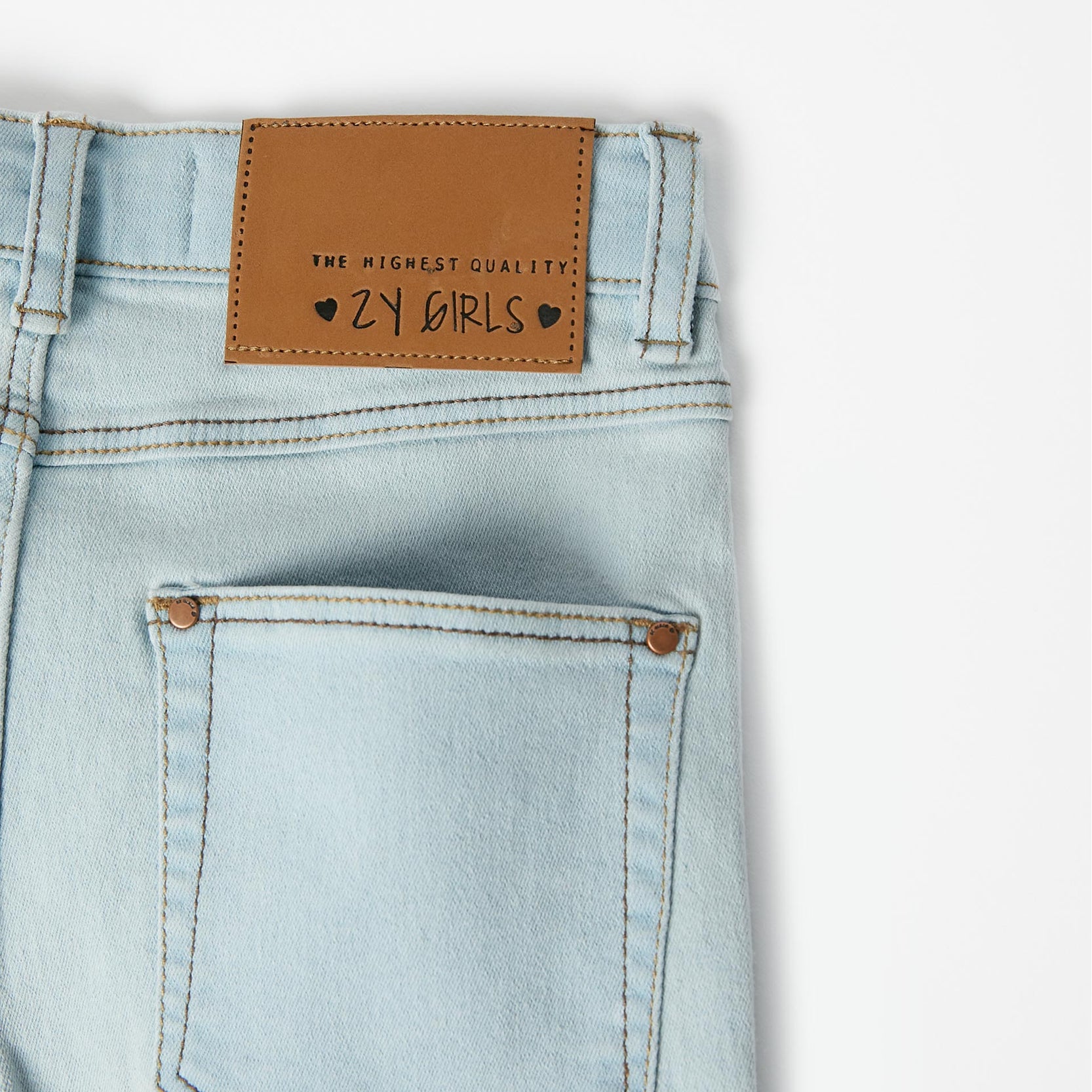 Skinny Jeans for Girls, Light Blue