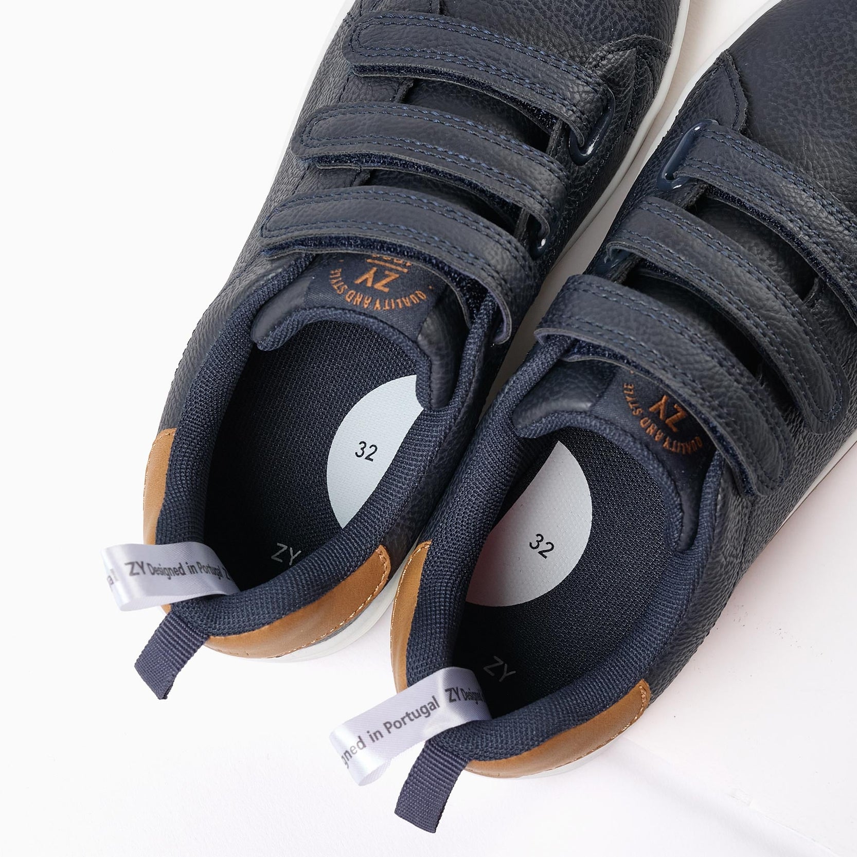 Trainers for Boys 'ZY 1996', Dark Blue/Camel