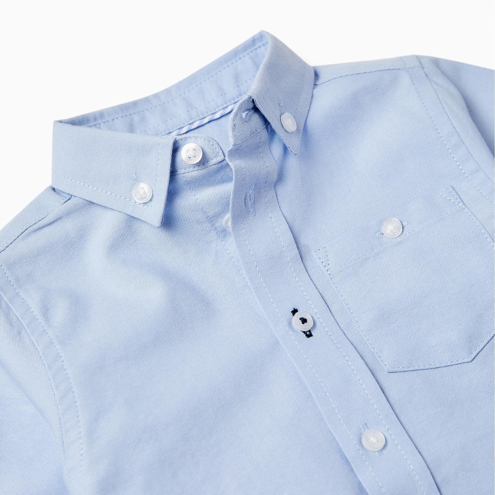 Long Sleeve Cotton Shirt for Baby Boys, Blue