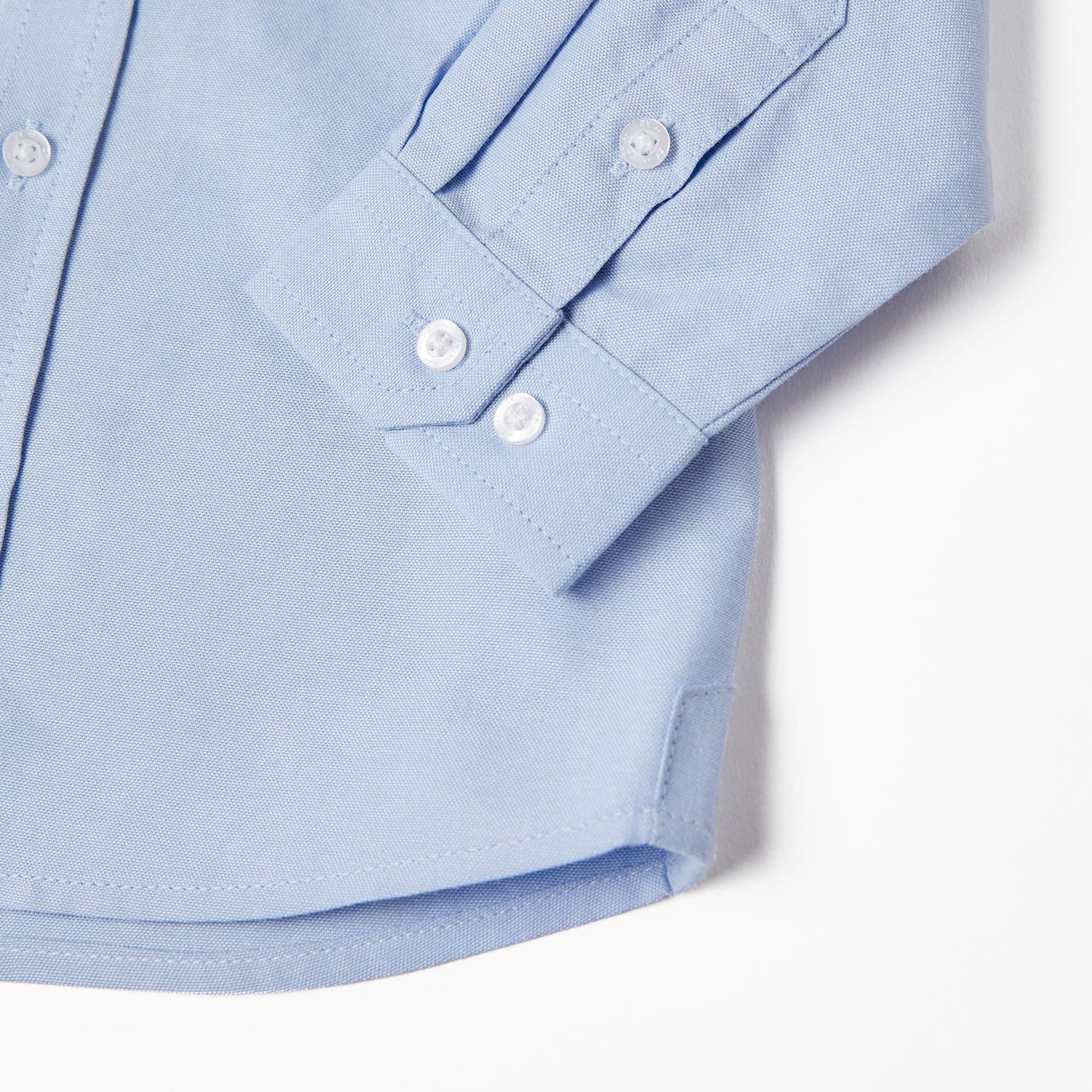 Long Sleeve Cotton Shirt for Baby Boys, Blue