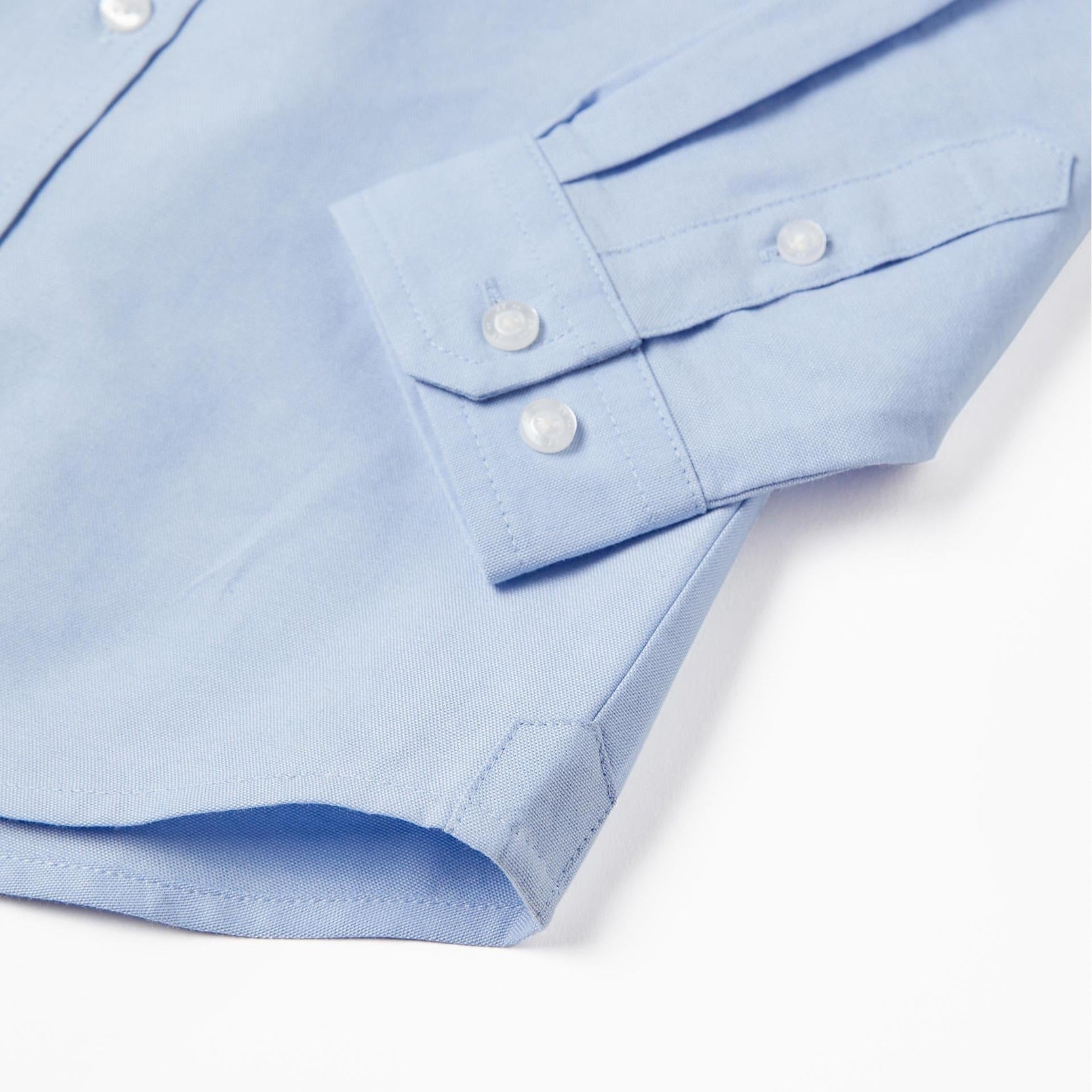 Long Sleeve Cotton Shirt for Boys, Blue