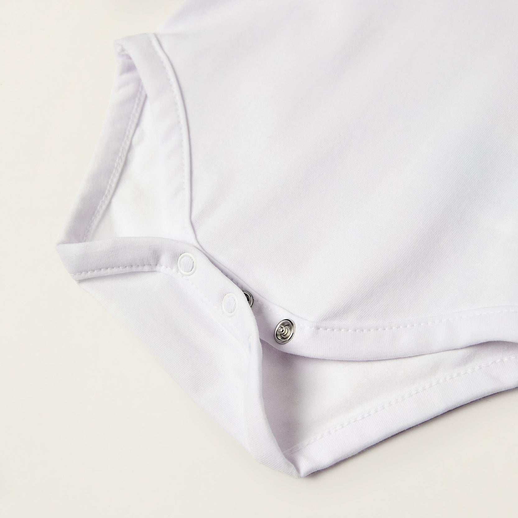 Bodysuit-Blouse with Ruffles in Cotton for Newborn Girls, White