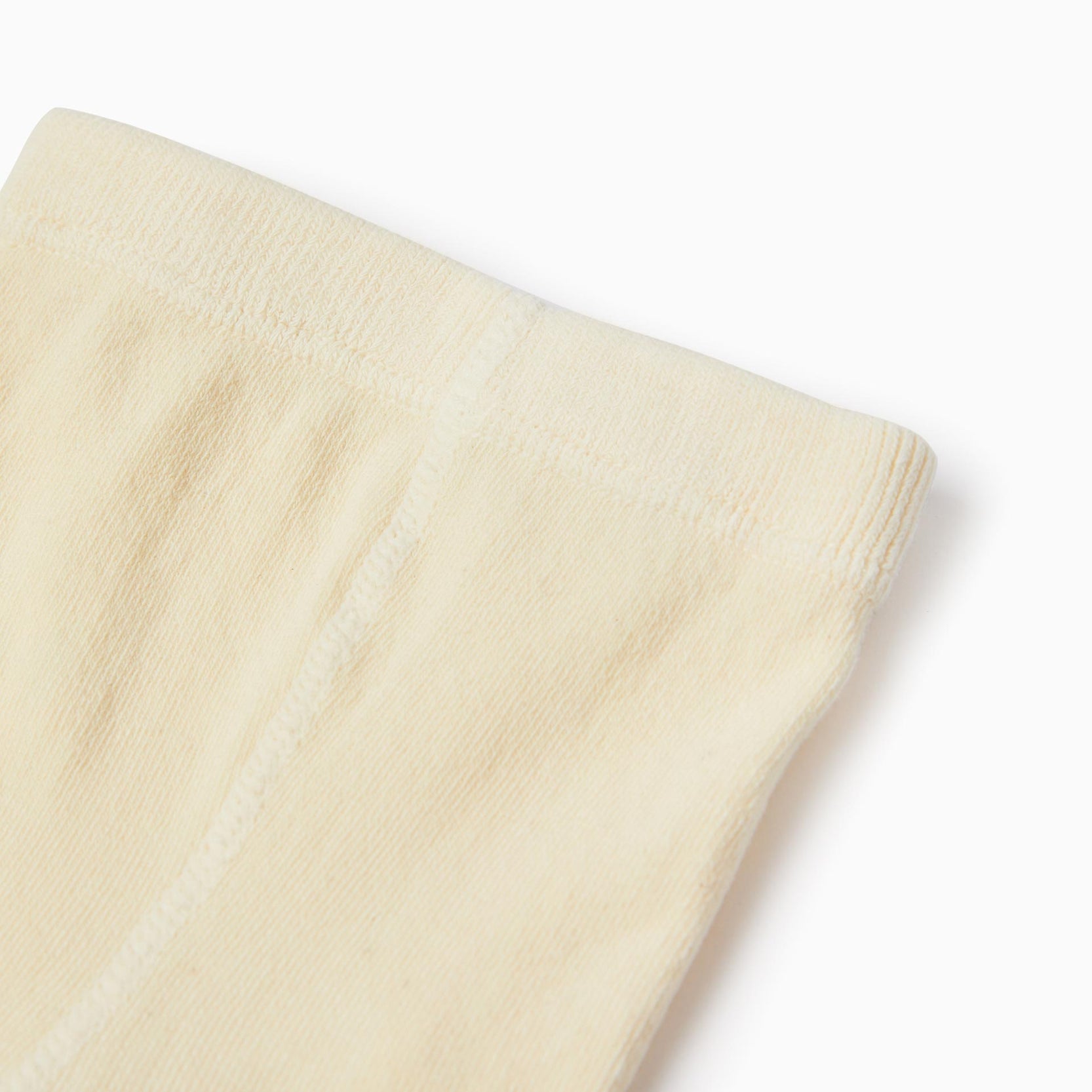 Anti-Pilling Ribbed Tights for Baby Girls, Beige