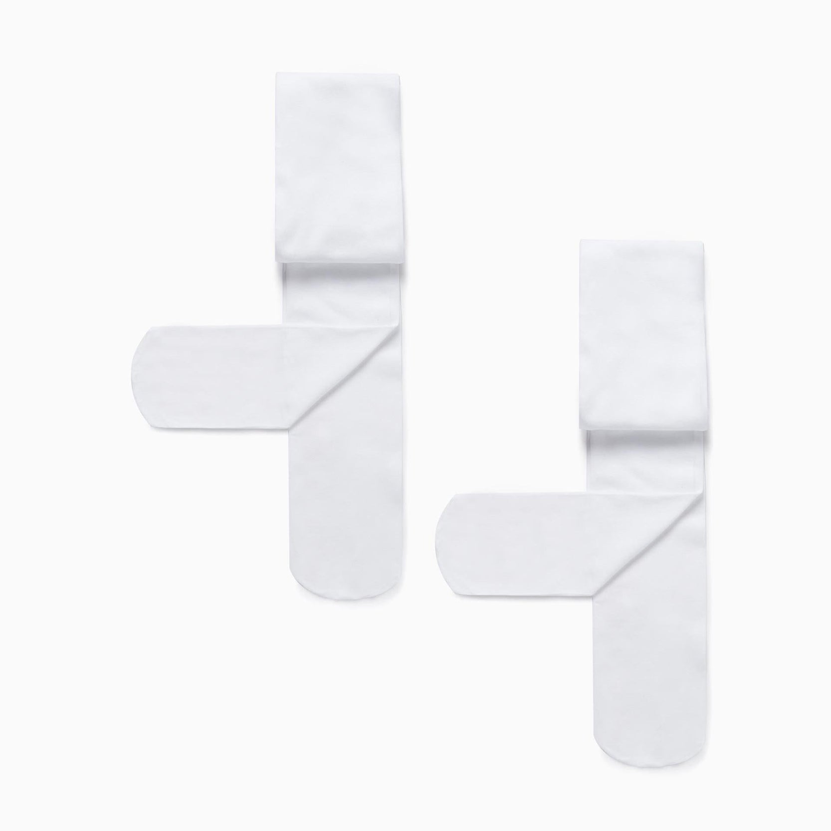 2 Pack of 40 Den Microfiber Tights for Girls, White