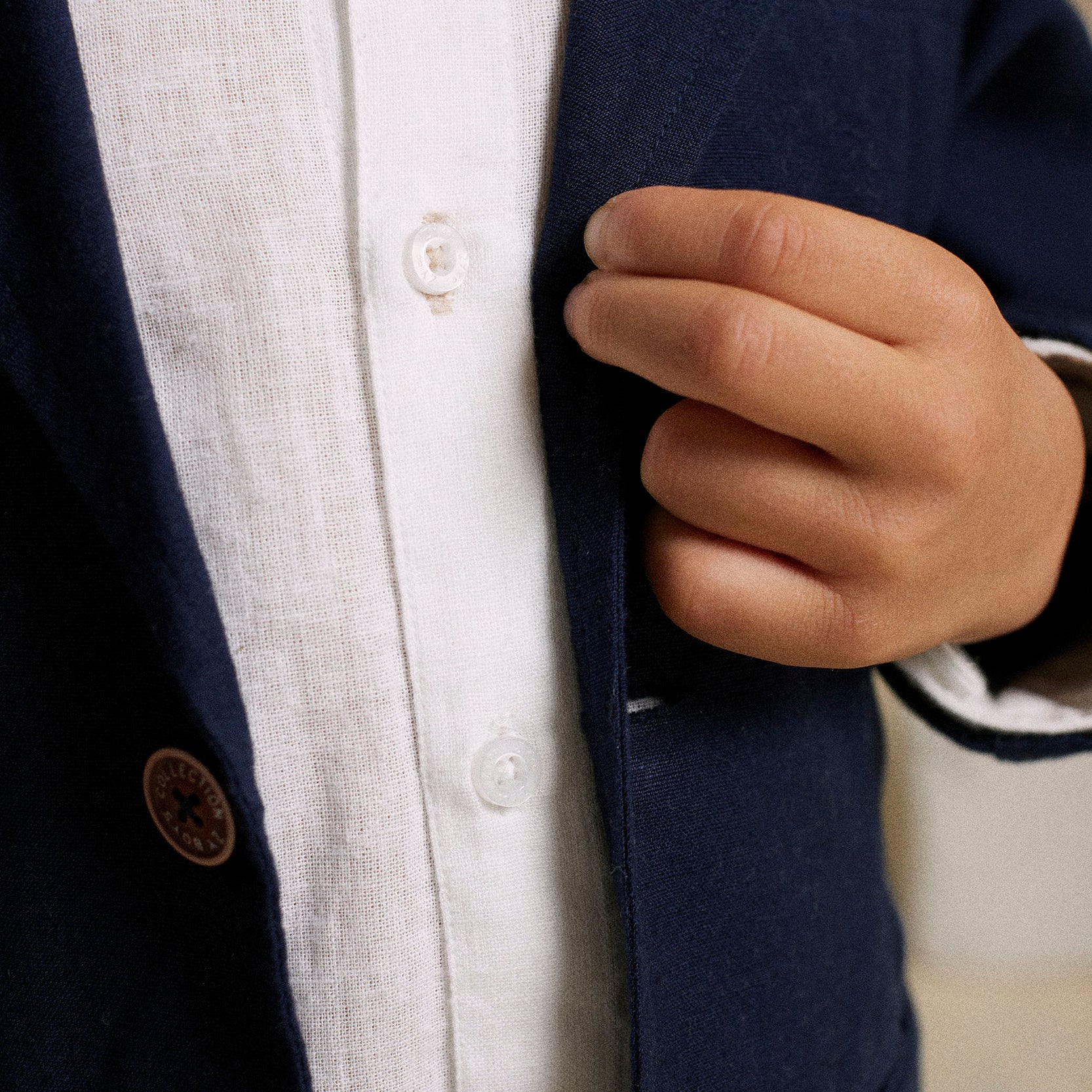 Classic Long Sleeve Shirt for Boys, White