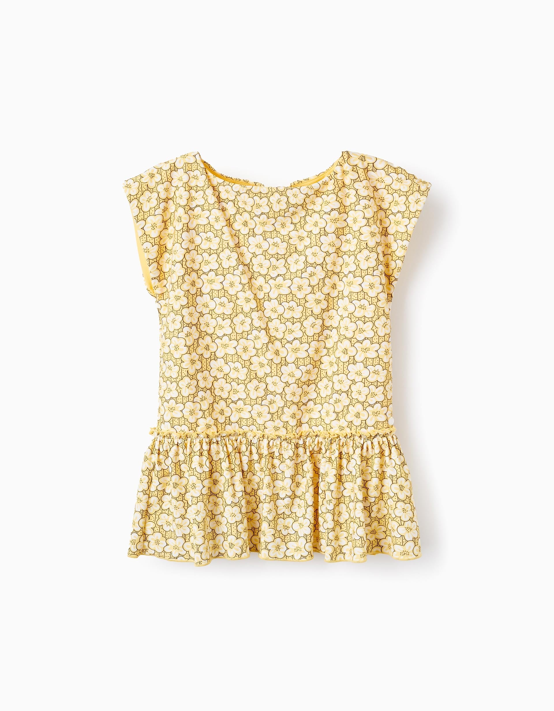 Beach Dress with UV 80 Protection for Girls, Yellow