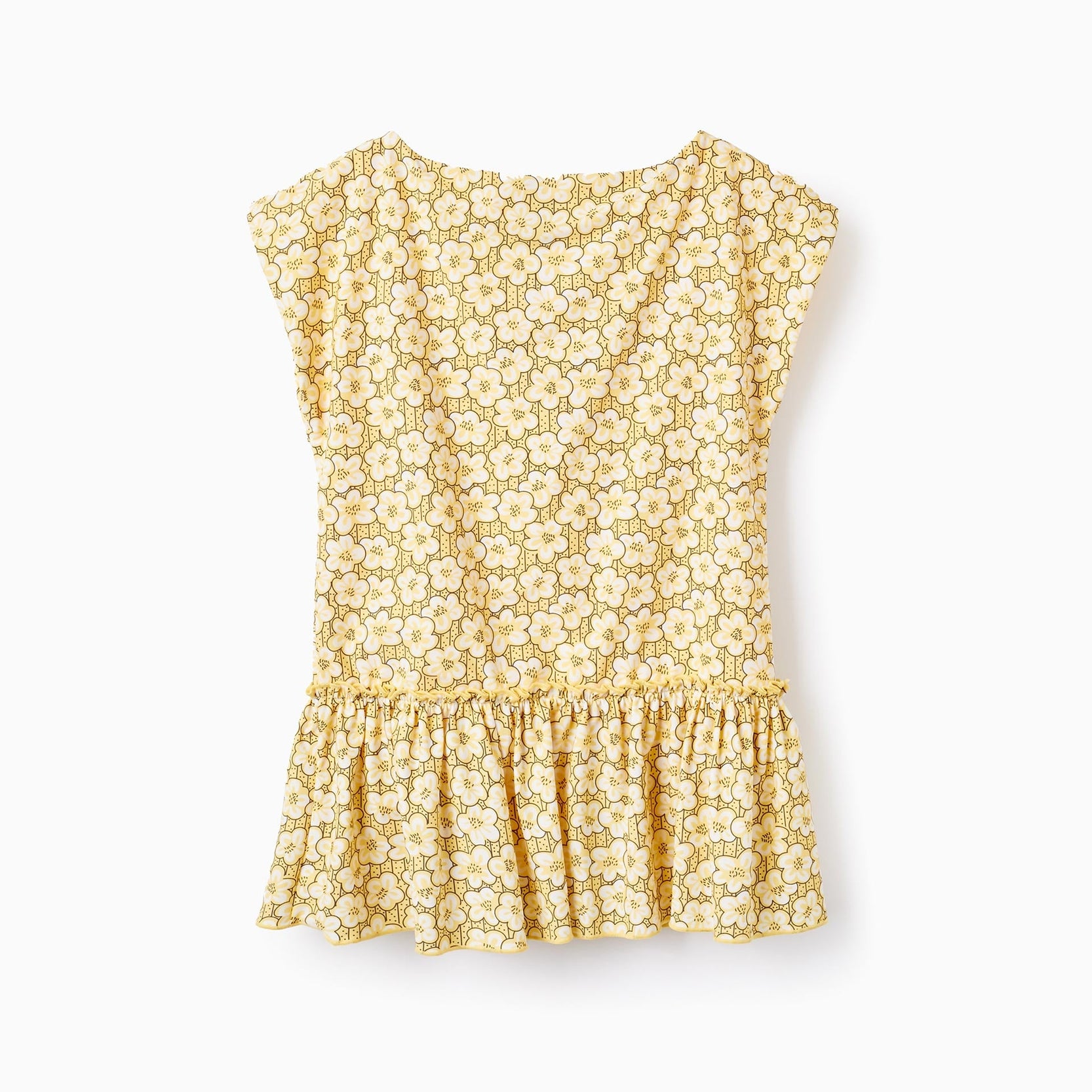 Beach Dress with UV 80 Protection for Girls, Yellow