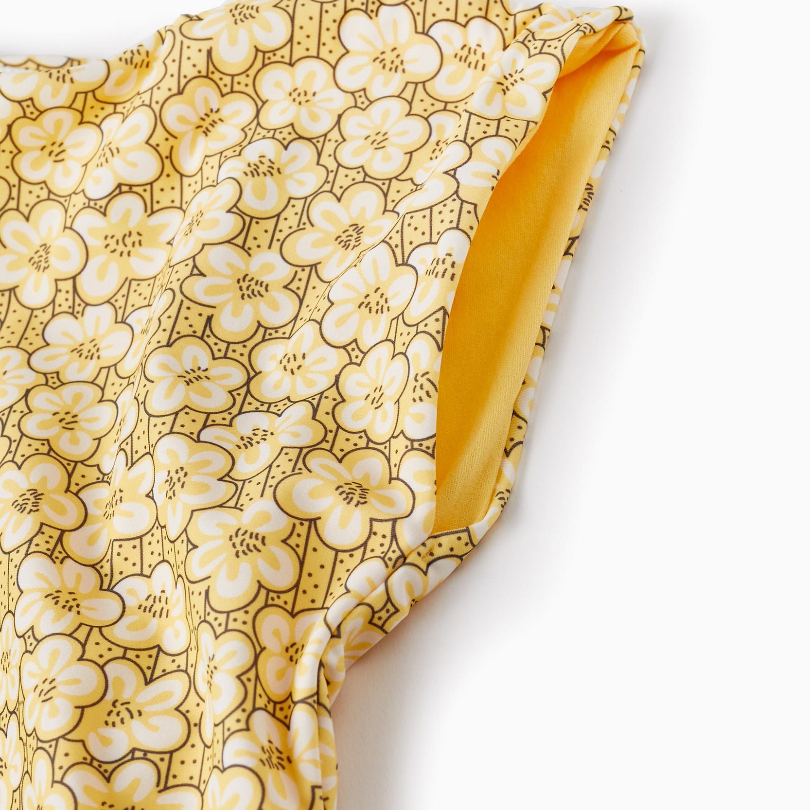 Beach Dress with UV 80 Protection for Girls, Yellow