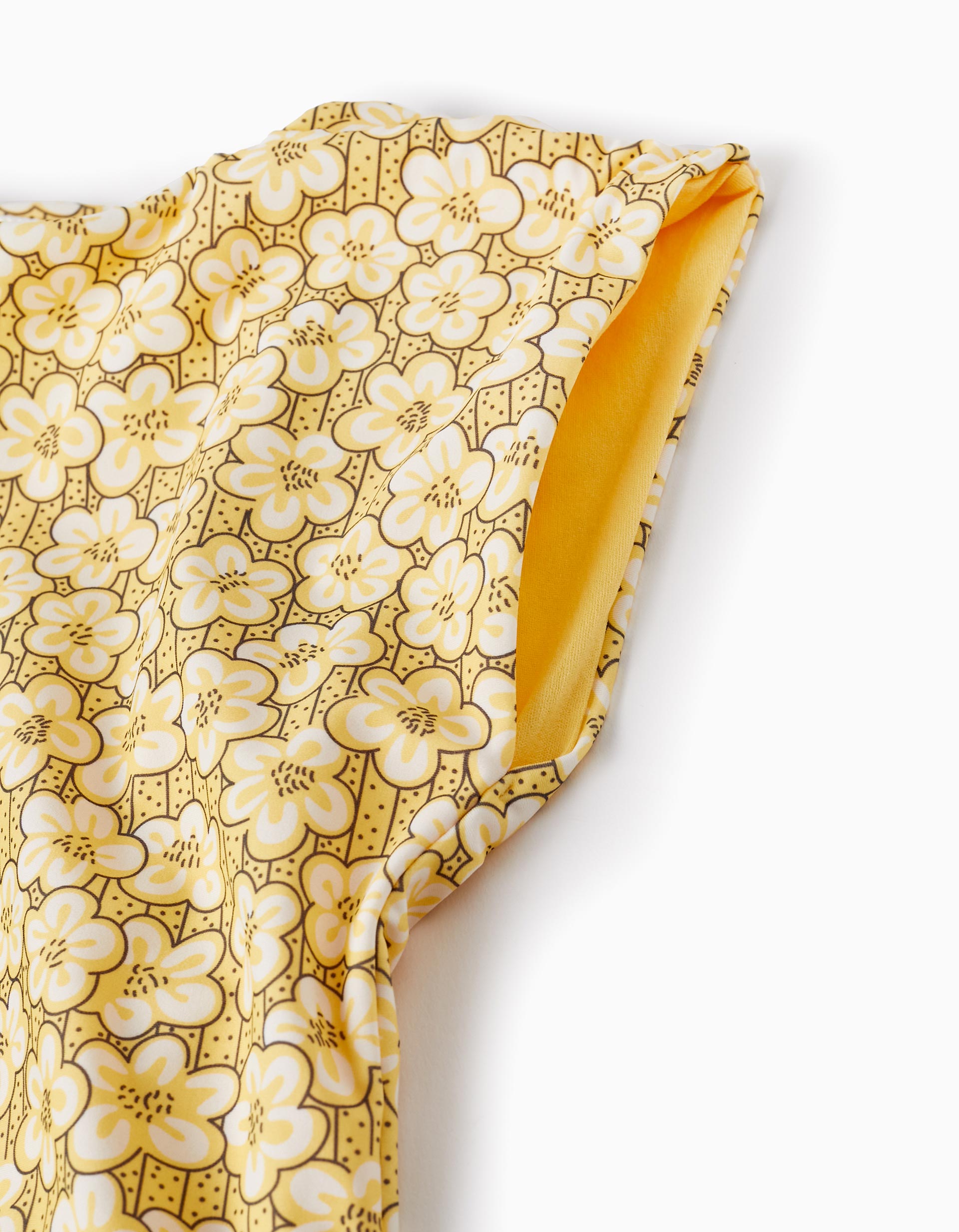 Beach Dress with UV 80 Protection for Girls, Yellow