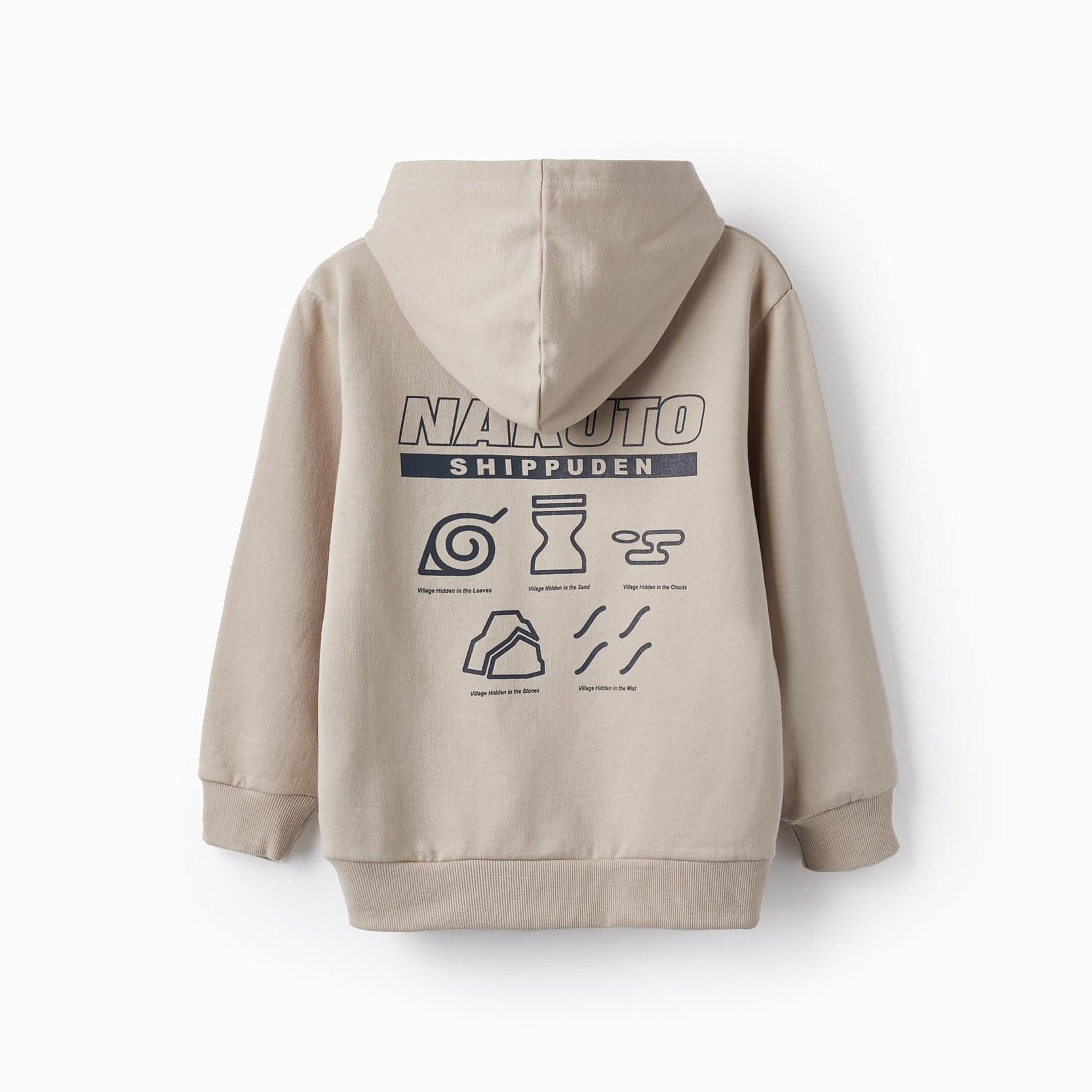 Sweatshirt with Hood in Cotton for Boys 'Naruto', Beige