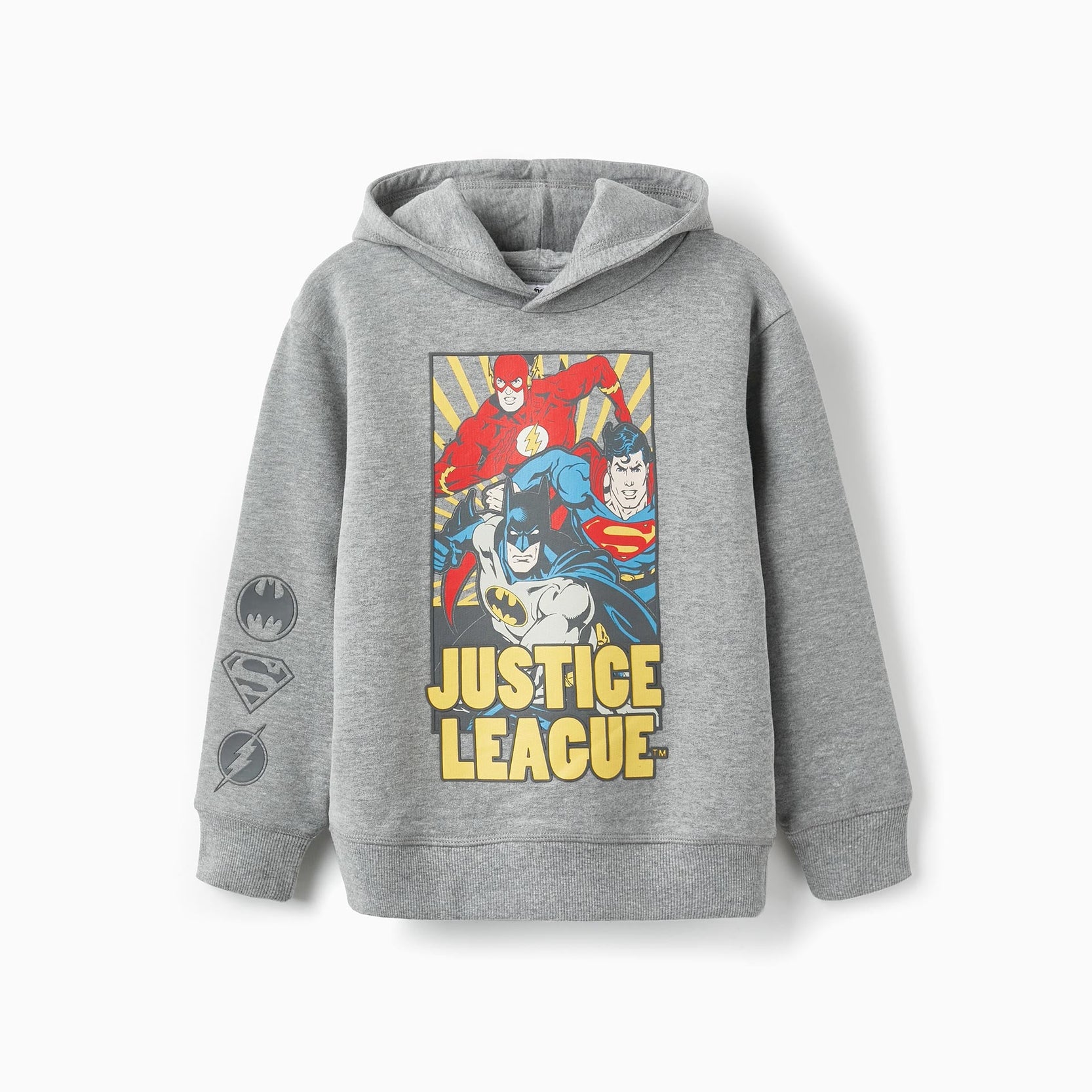 Sweatshirt with Hood for Boys 'DC Justice League', Grey
