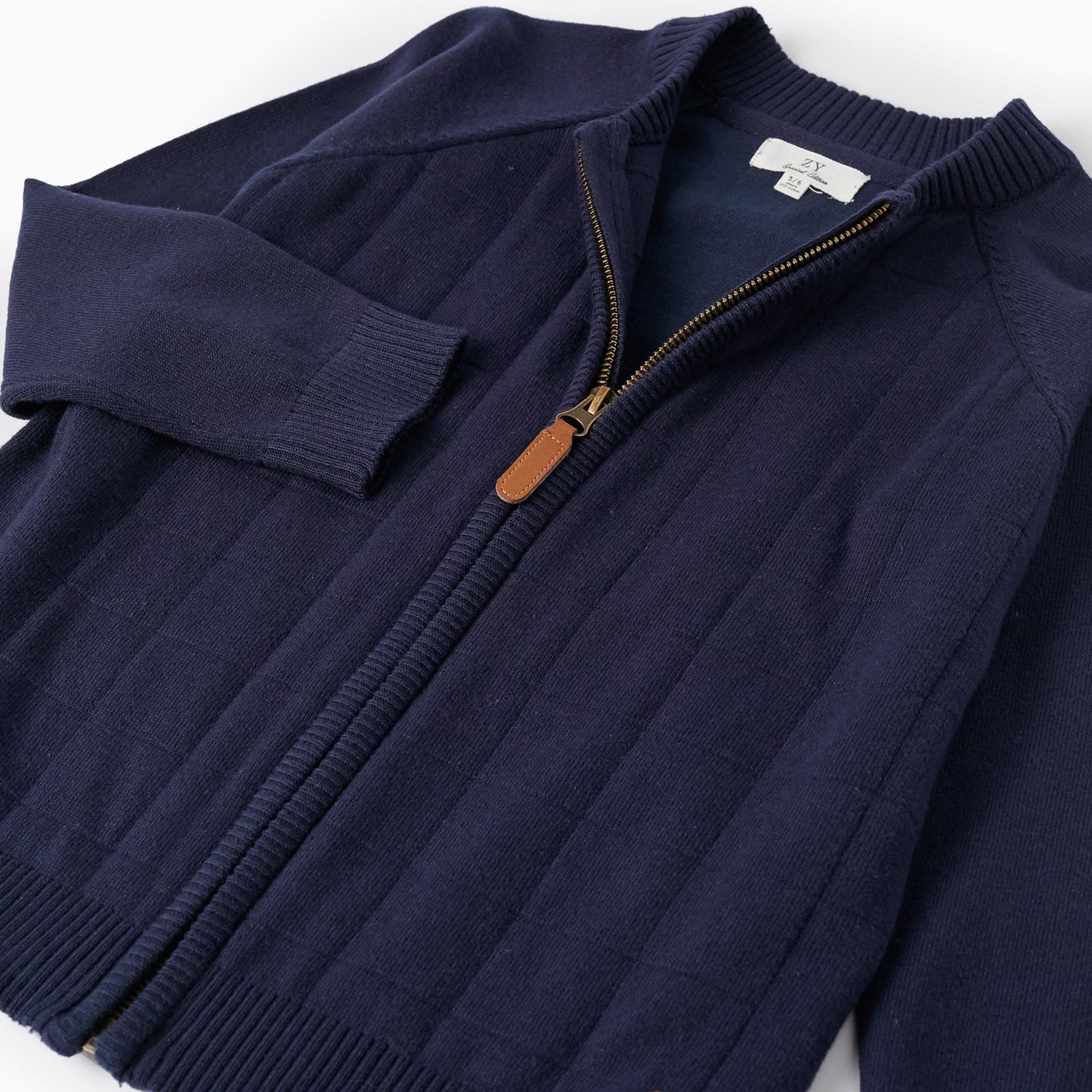 Knitted Cardigan for Boys, Dark Blue