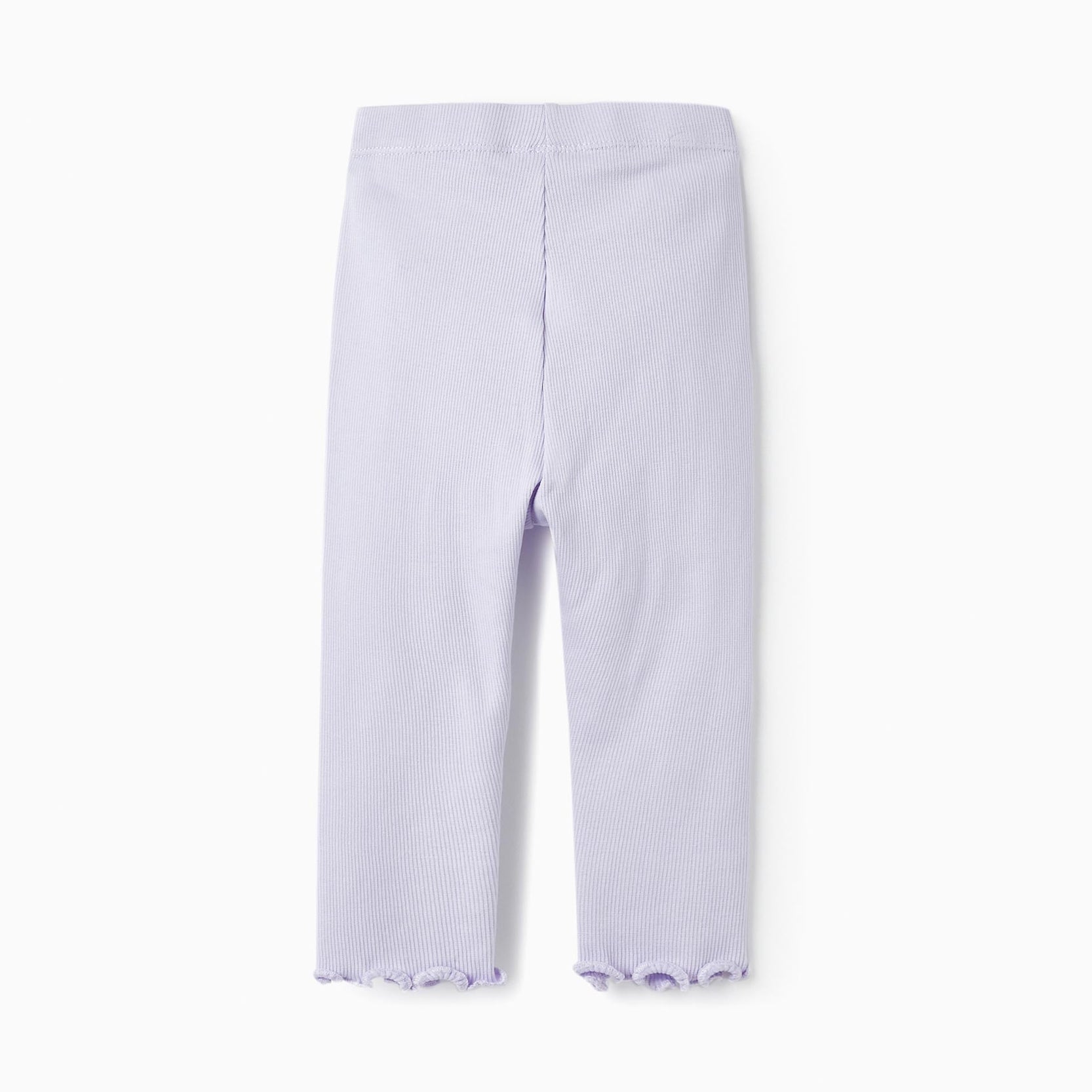 Ribbed Leggings for Baby Girls, Lilac