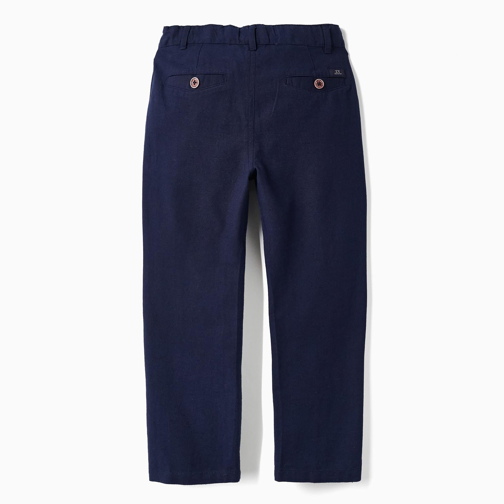 Slim Fit Trousers for Boys, Dark Blue