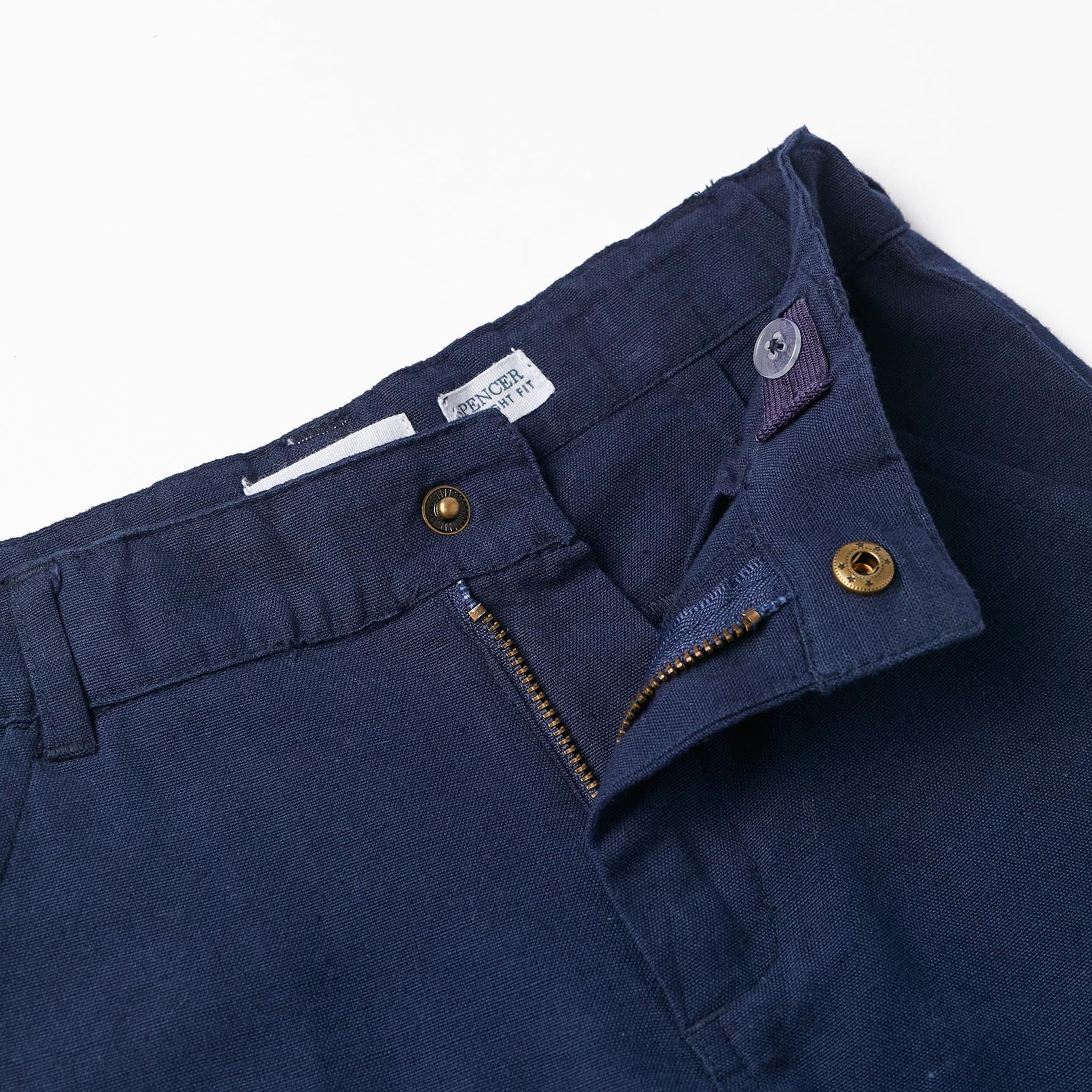 Slim Fit Trousers for Boys, Dark Blue