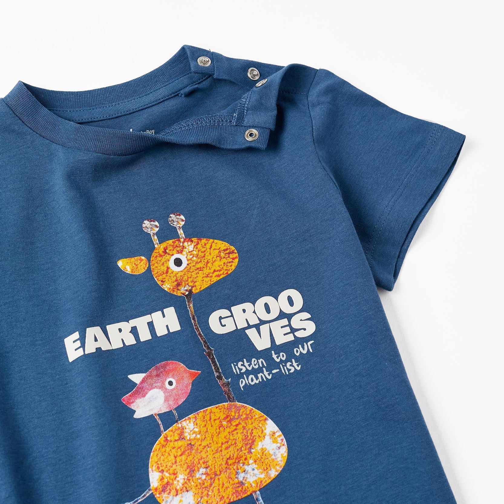 Short Sleeve T-Shirt for Baby Boys 'Did You Herb', Dark Blue