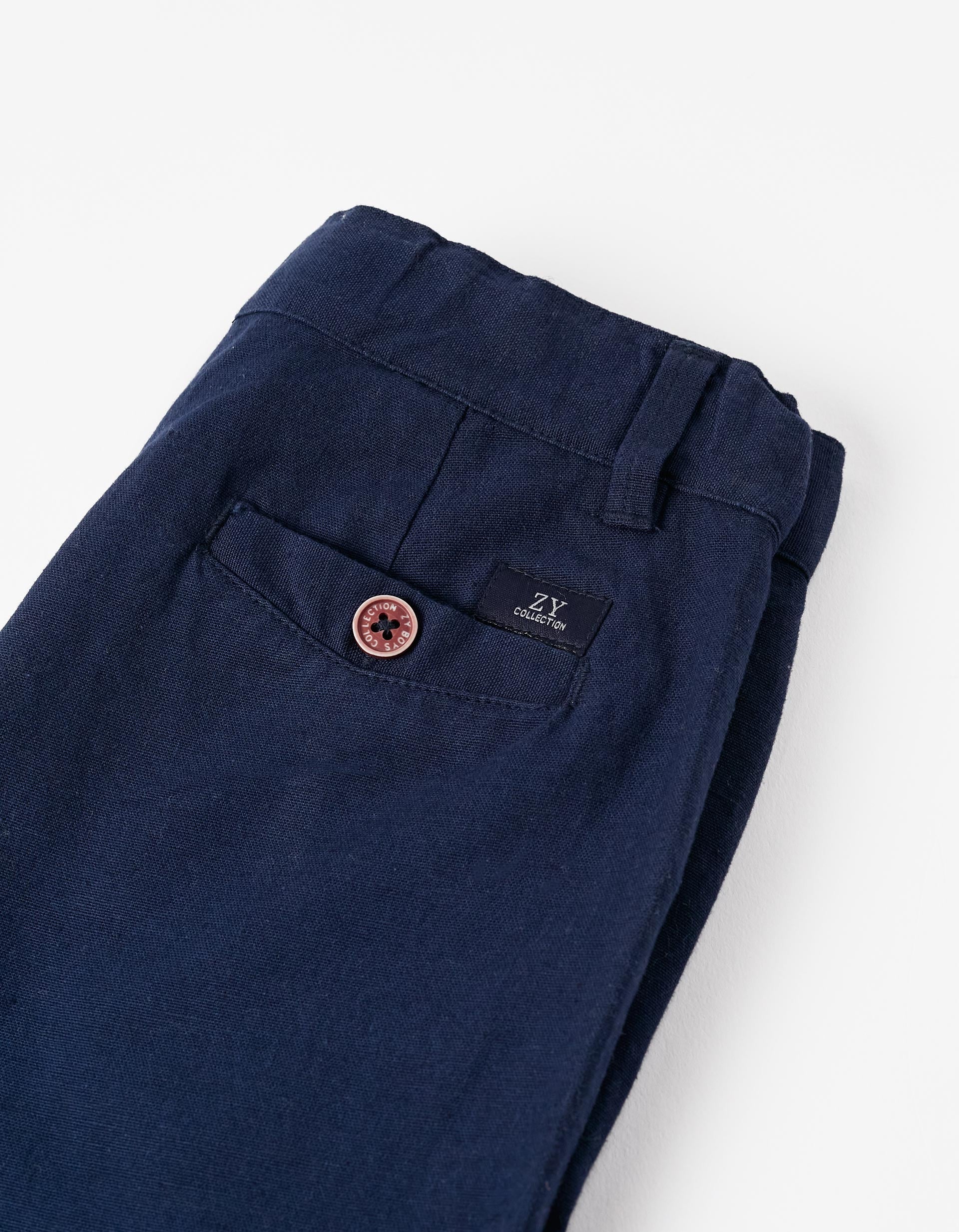 Chino Shorts for Boys, Dark Blue