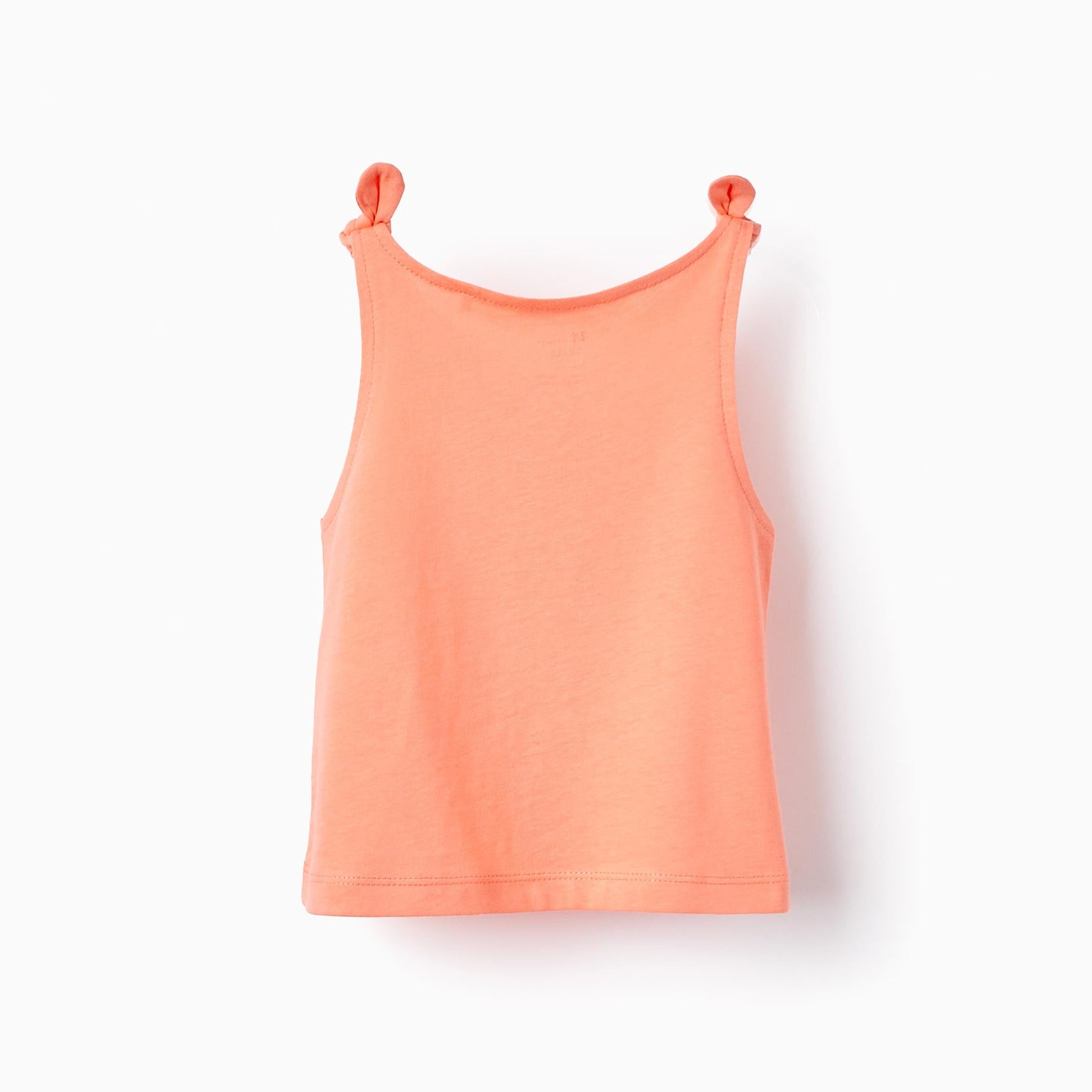 2 Cotton Tops for Baby Girls 'Australia', White/Coral