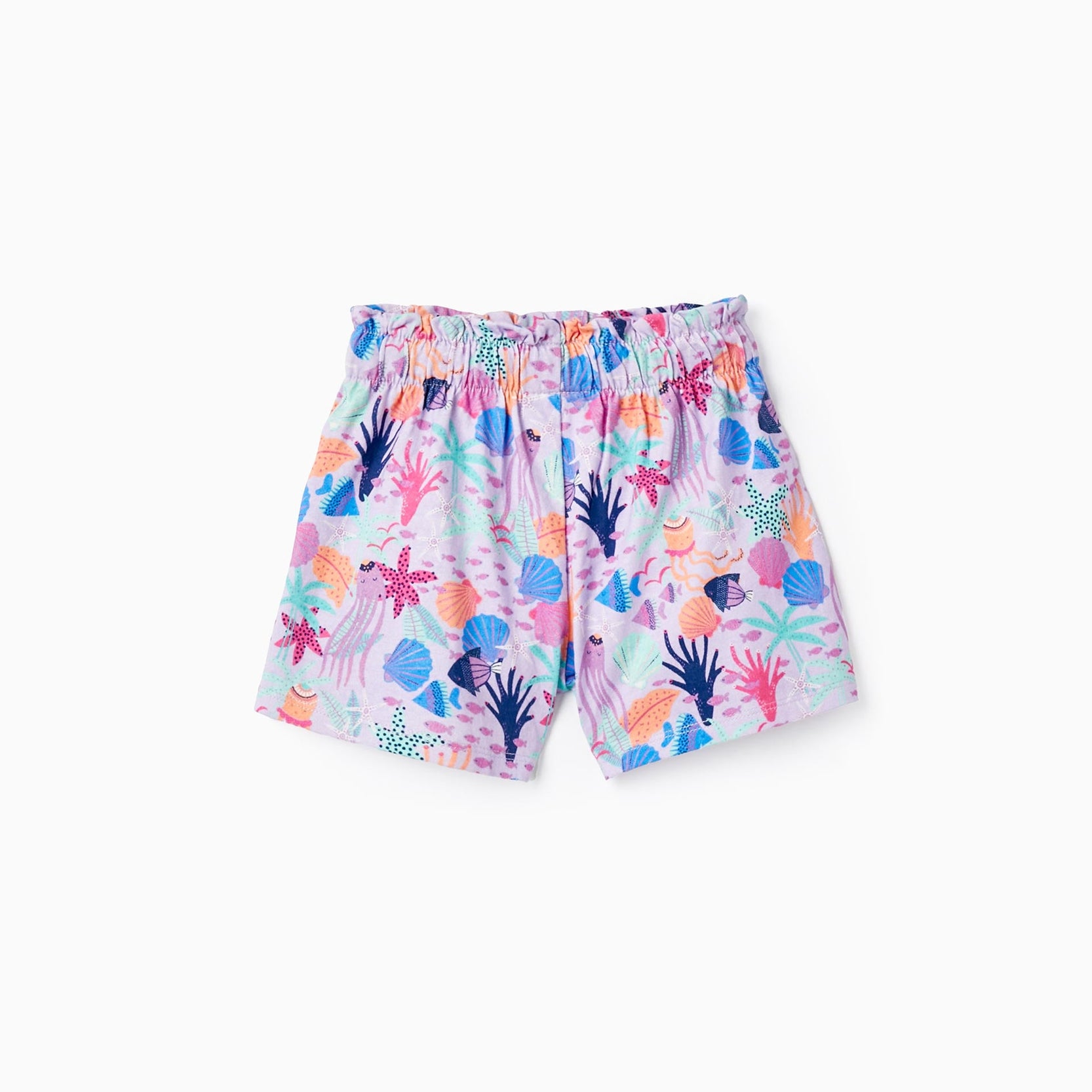Cotton Shorts for Baby Girls 'Navy', Lilac