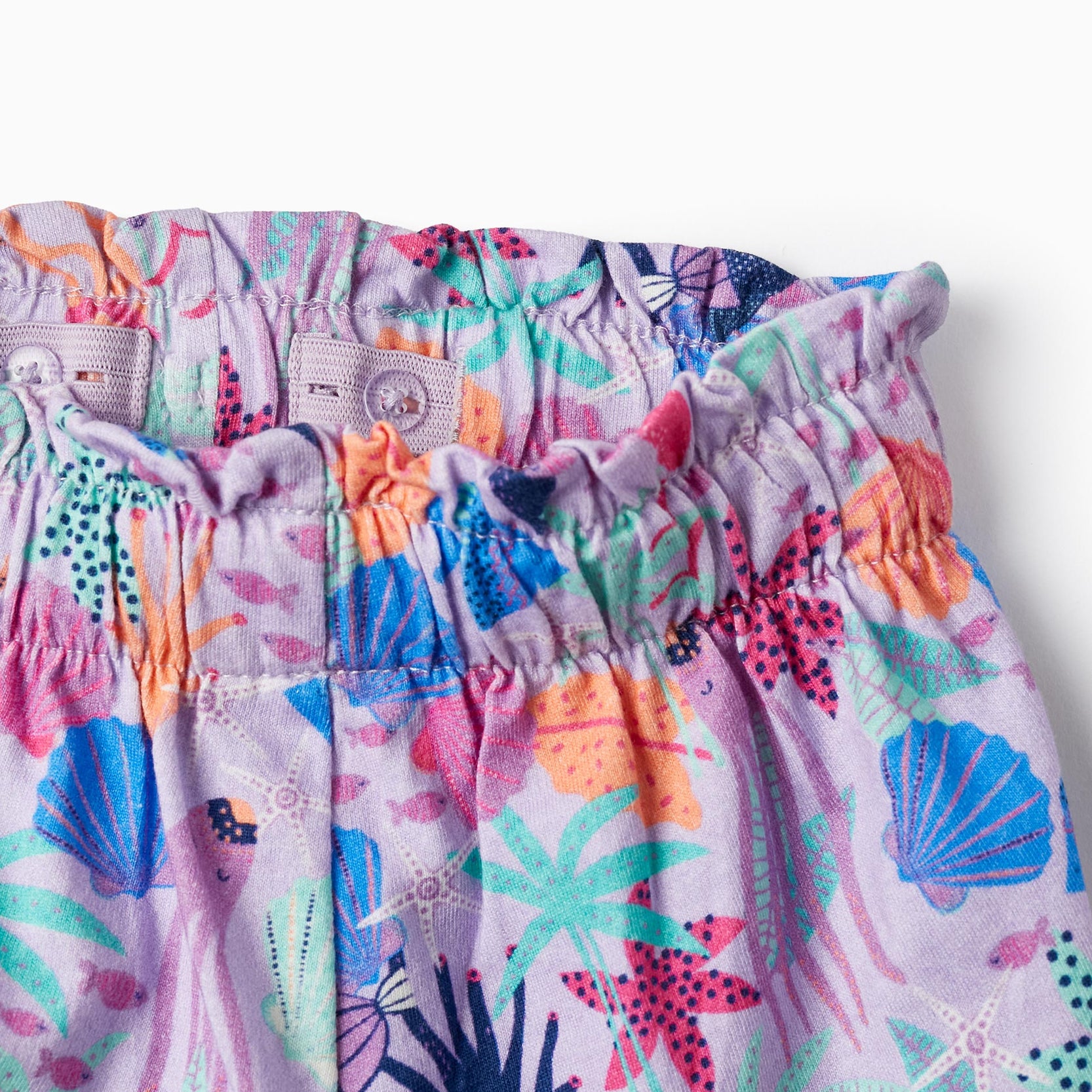 Cotton Shorts for Baby Girls 'Navy', Lilac