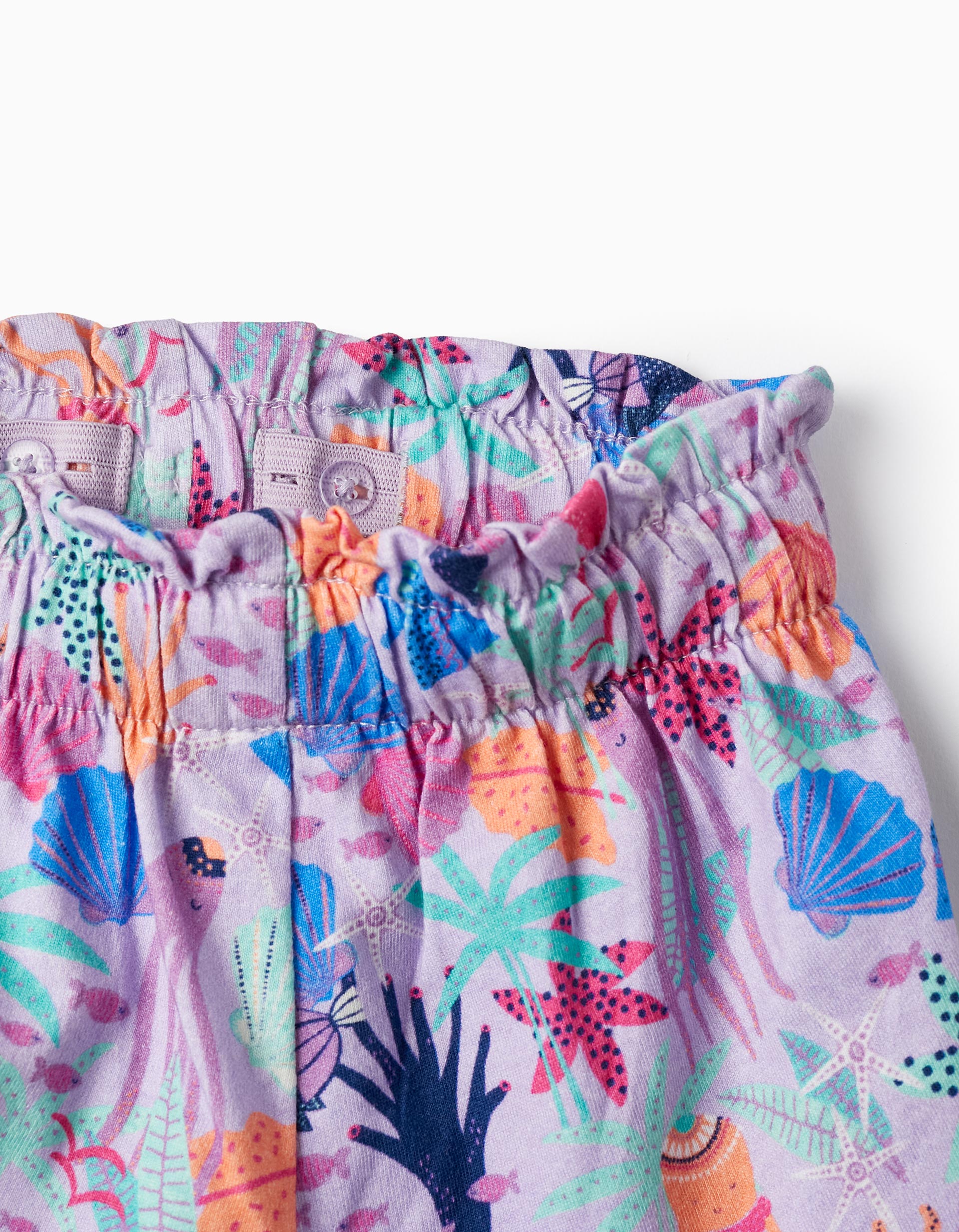 Cotton Shorts for Baby Girls 'Navy', Lilac