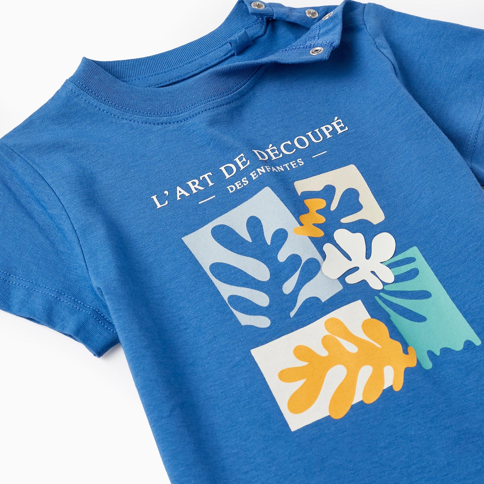 Short Sleeve T-Shirt for Baby Boys 'L'Art de Décopé', Blue