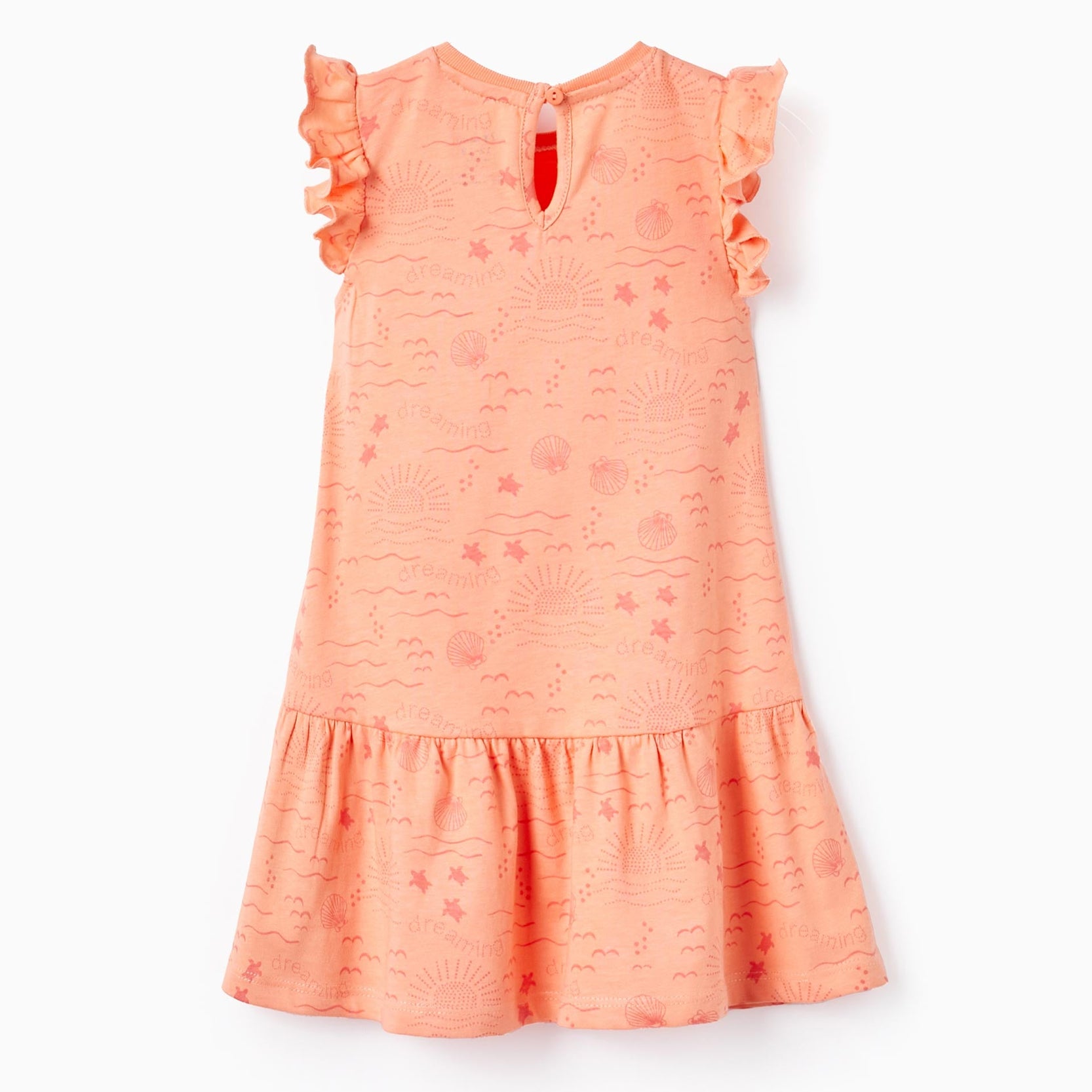 Pack of 2 Cotton Dresses for Baby Girls 'Dreaming', Orange