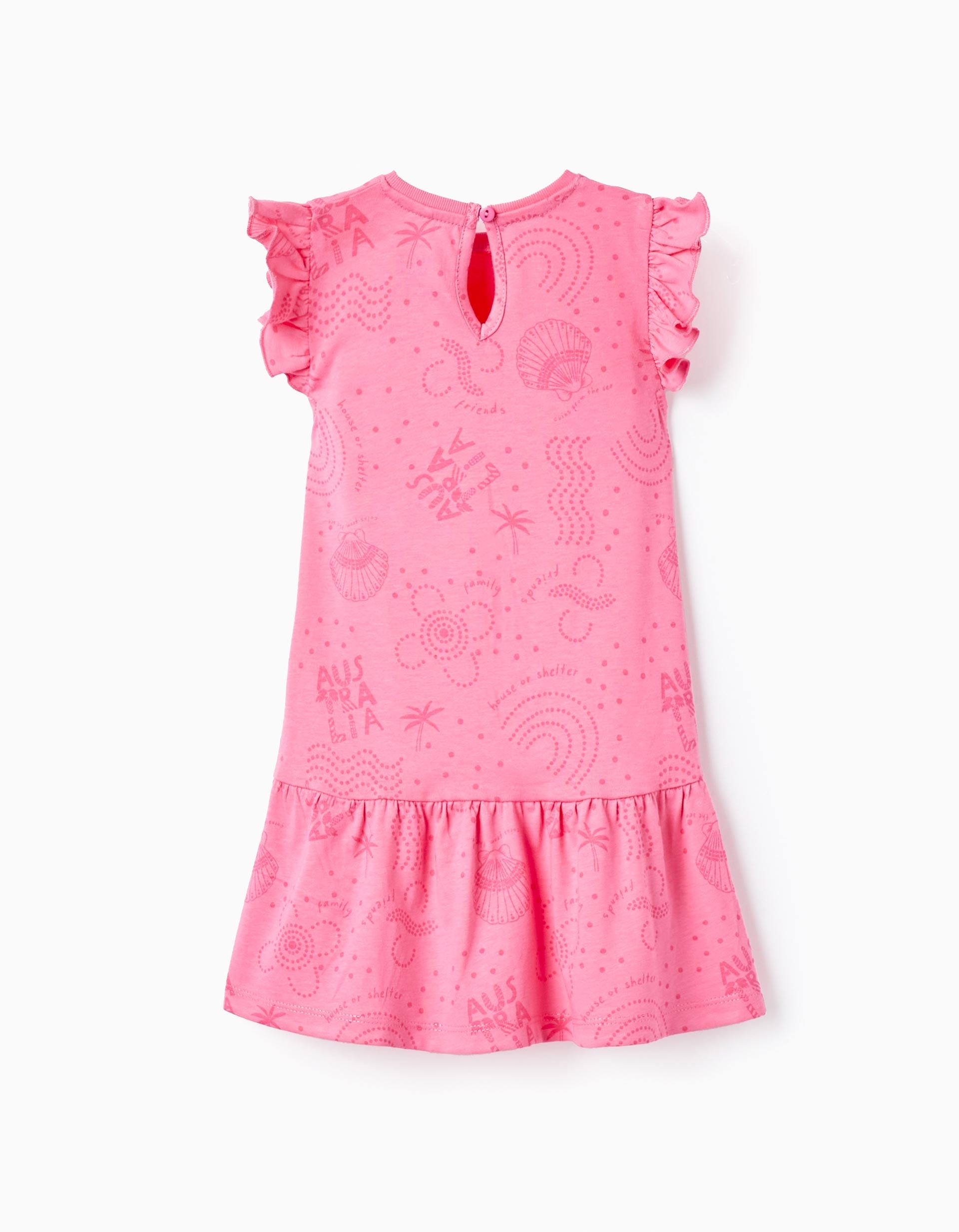 Pack of 2 Cotton Dresses for Baby Girls 'Coins From The Sea', Pink