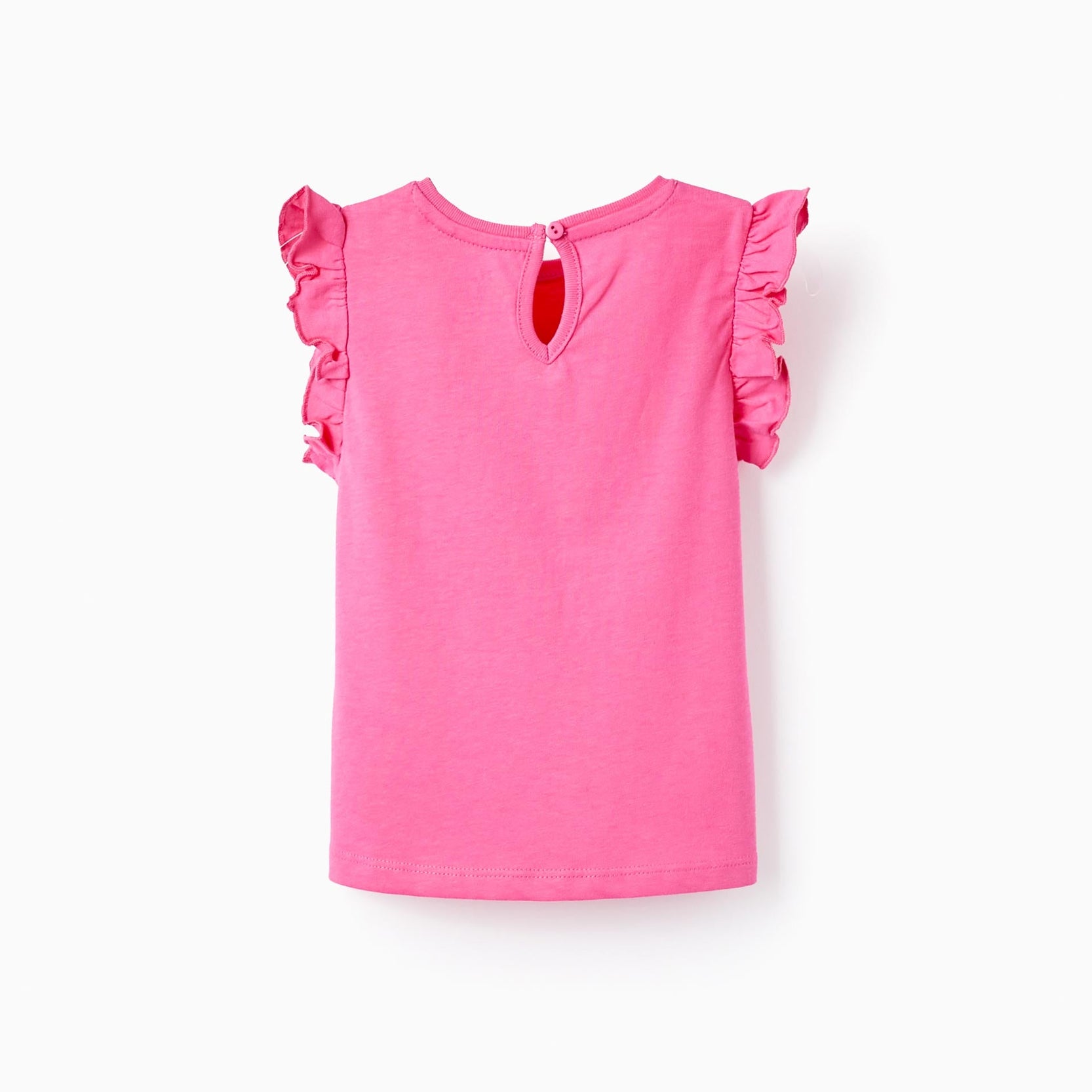 2 Cotton T-shirts for Baby Girls 'Dreaming', White/Pink