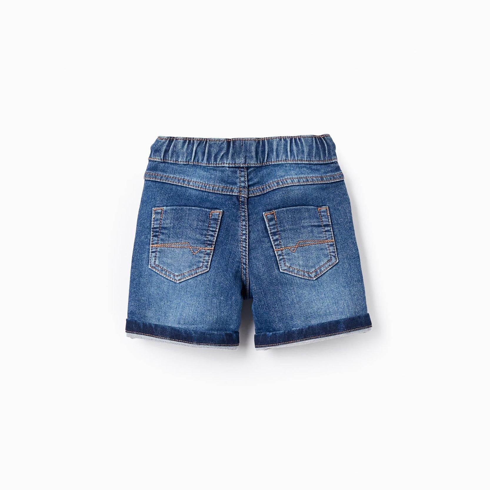 Denim Shorts with Drawstring for Baby Boys, Blue