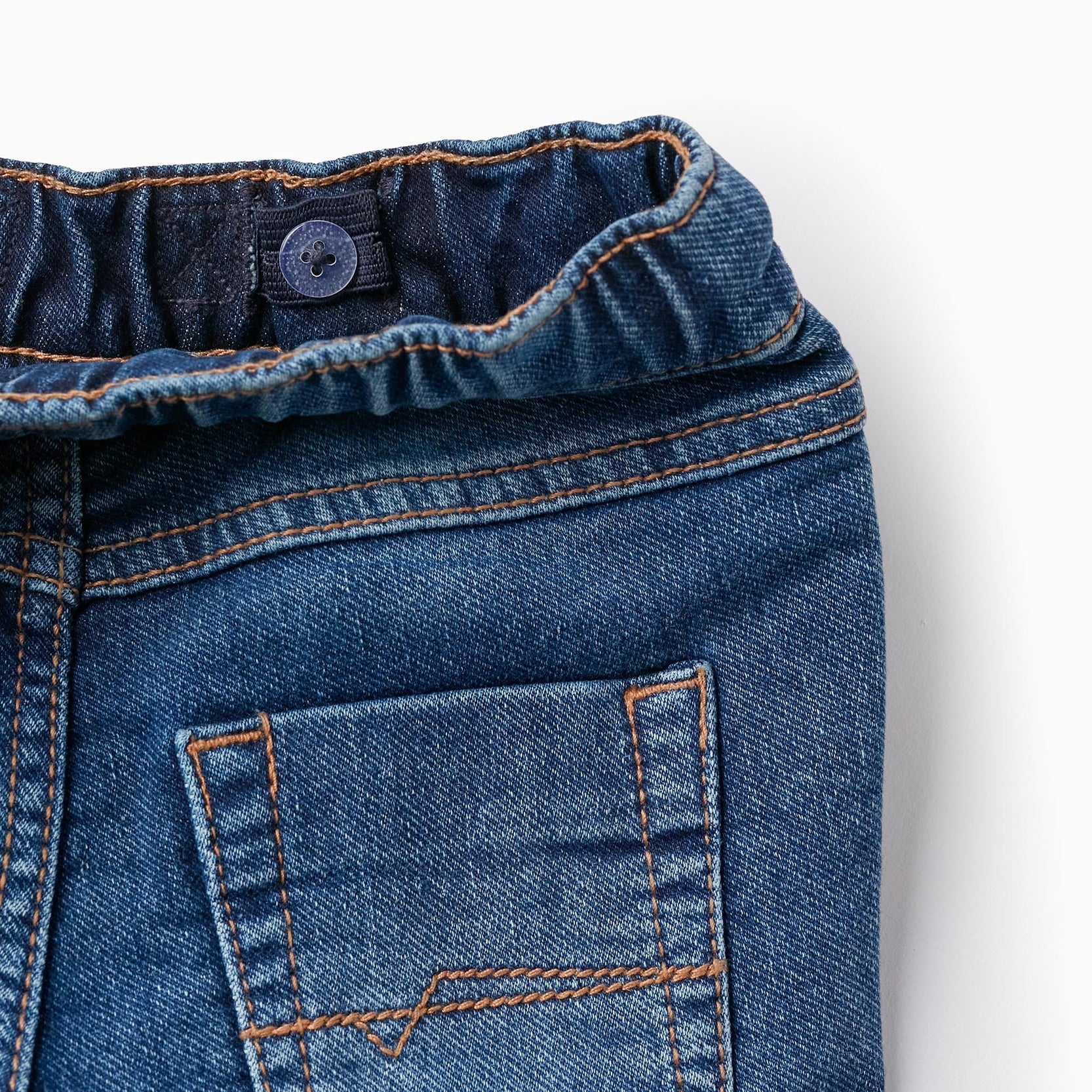 Denim Shorts with Drawstring for Baby Boys, Blue