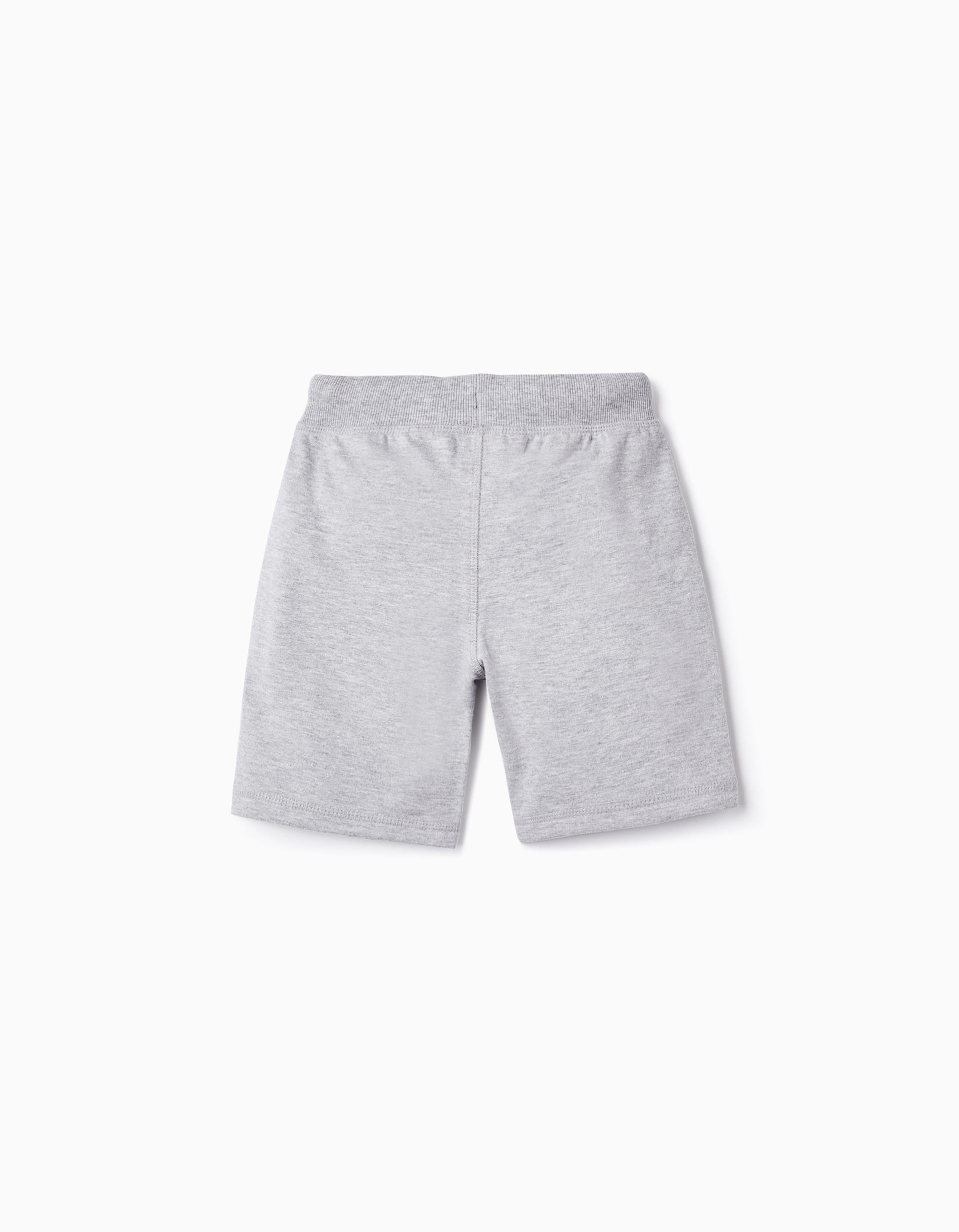 Cotton Shorts for Boys, Grey