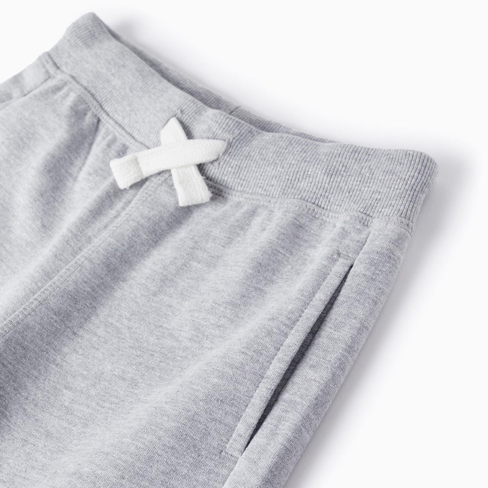 Cotton Shorts for Boys, Grey