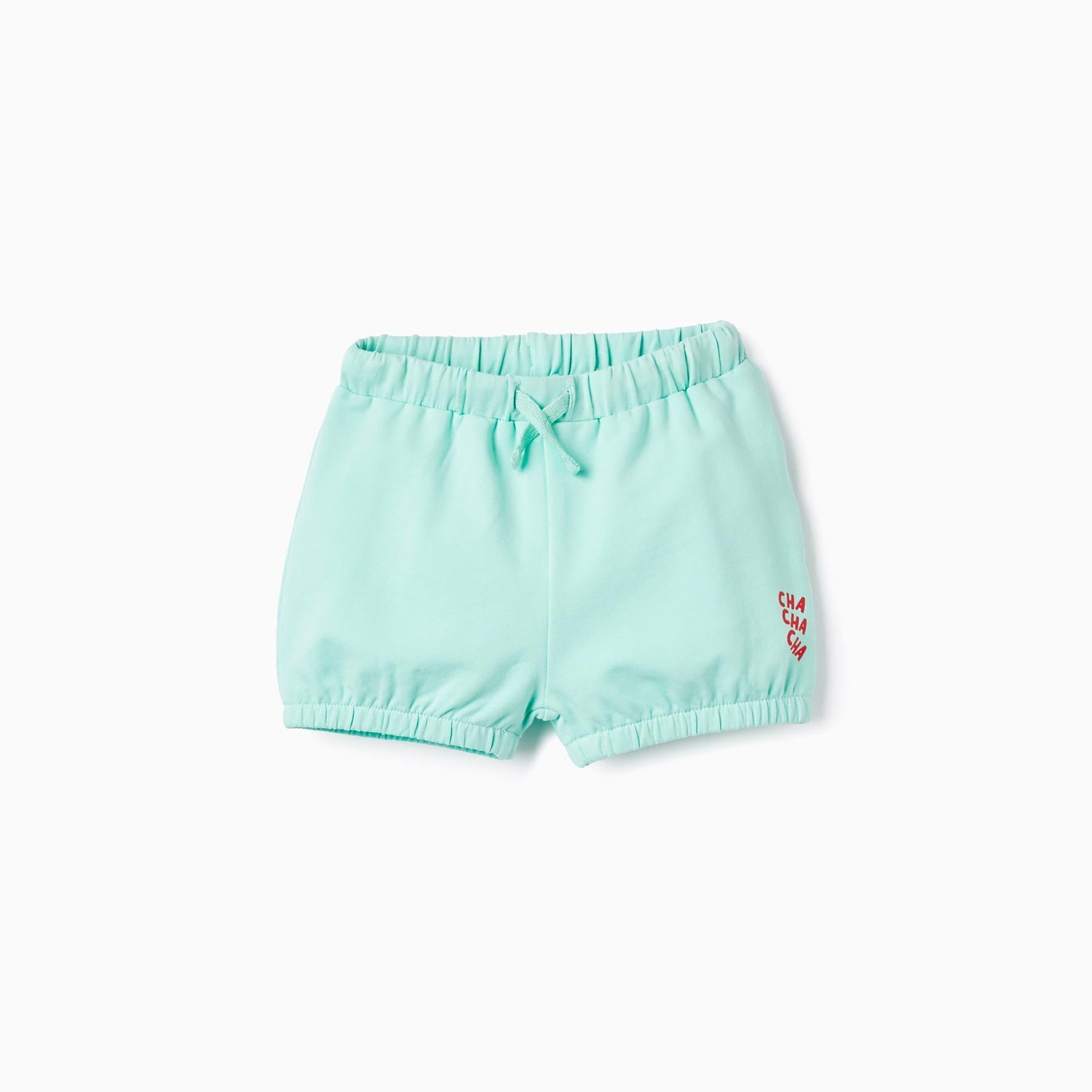 Cotton Shorts for Baby Girls 'Cha Cha Cha', Mint