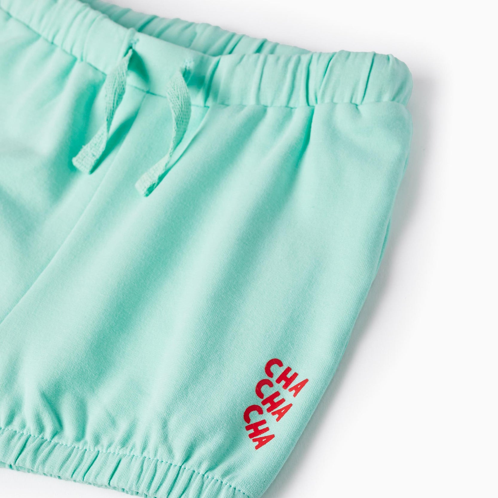 Cotton Shorts for Baby Girls 'Cha Cha Cha', Mint