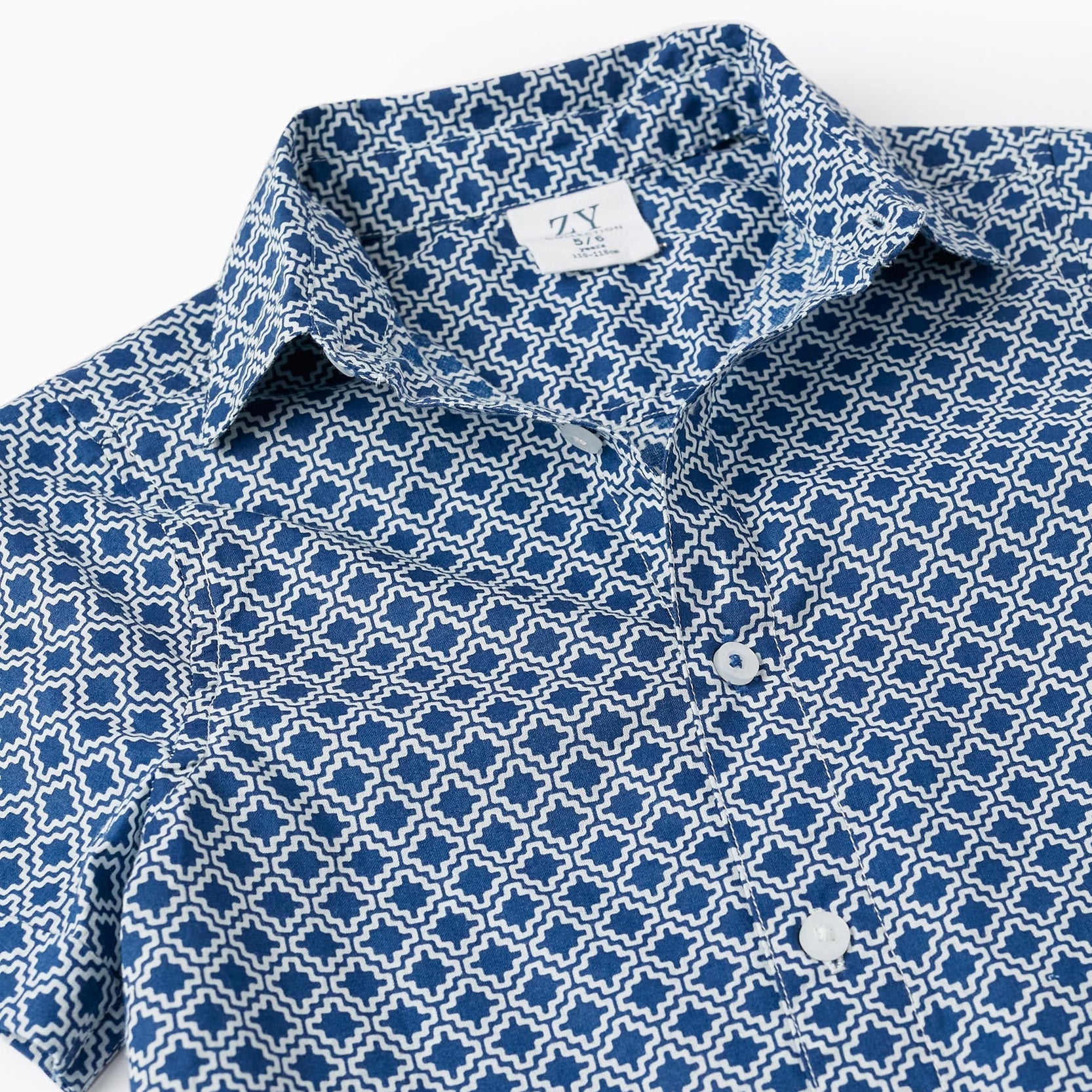 Short Sleeve Shirt for Boys, Dark Blue