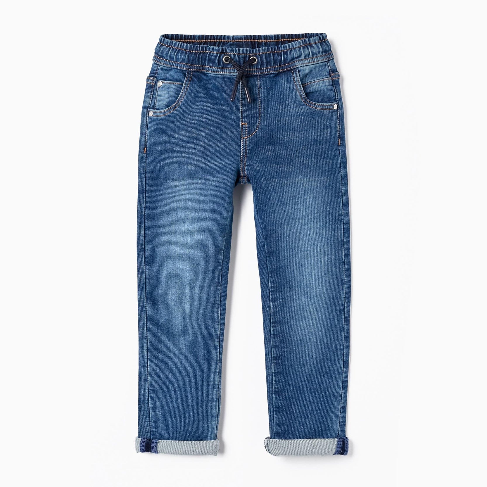 Sporty Denim Trousers for Boys 'Slim Fit', Dark Blue