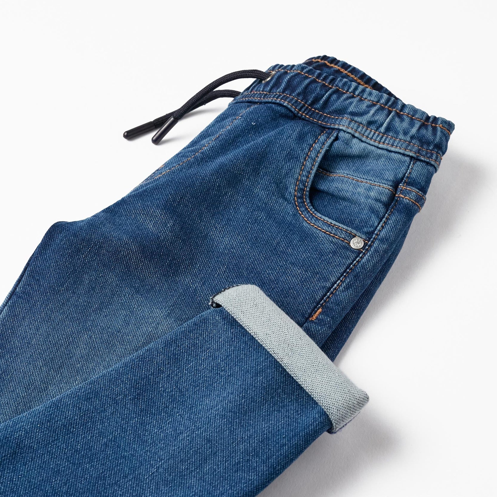 Sporty Denim Trousers for Boys 'Slim Fit', Dark Blue