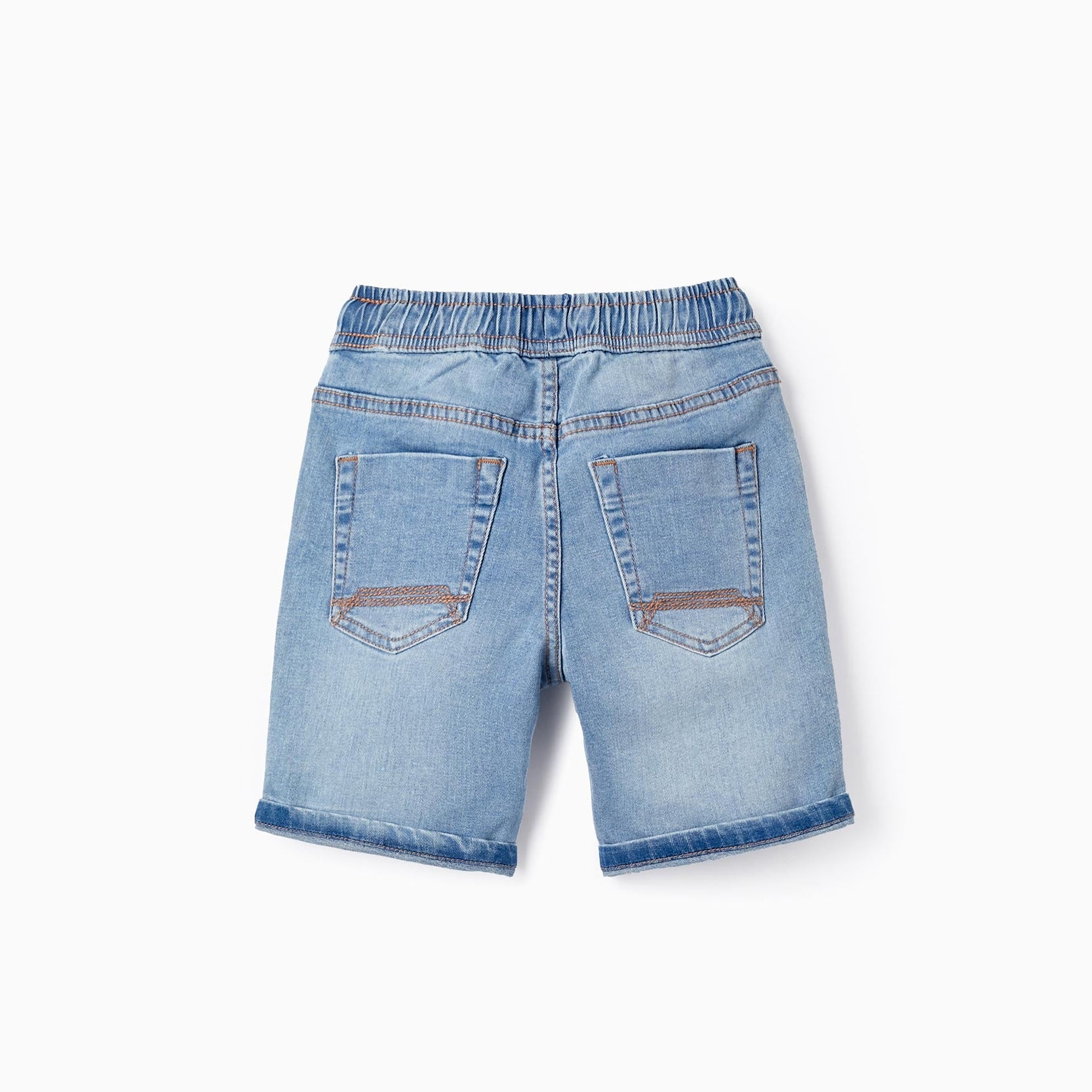 Cotton Denim Shorts for Boys 'Midi', Light Blue