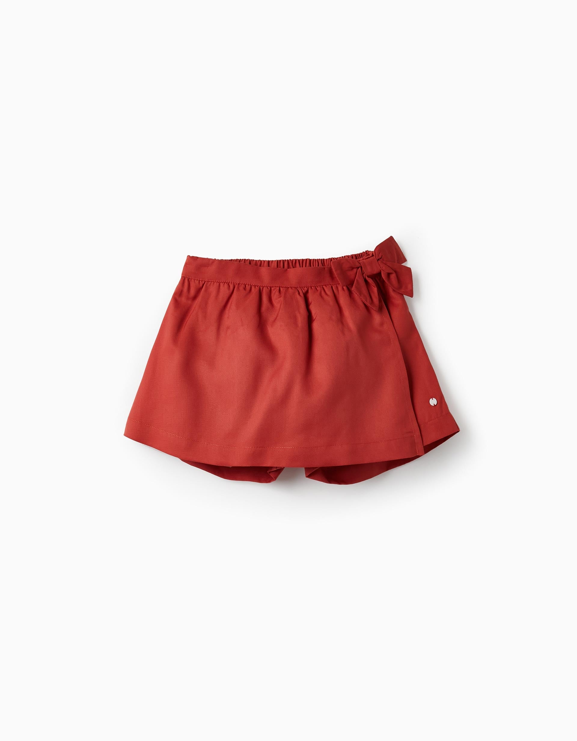 Skort in Lyocell for Girls, Dark Red