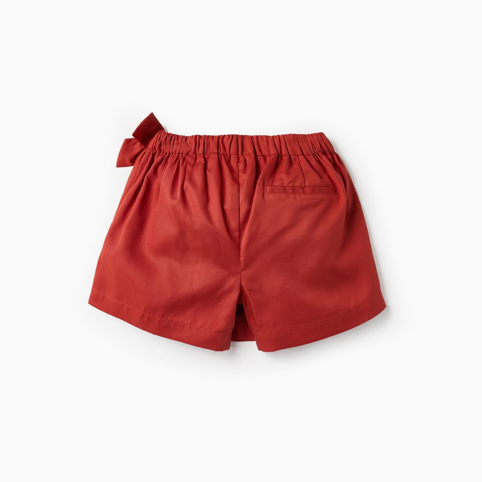 Skort in Lyocell for Girls, Dark Red