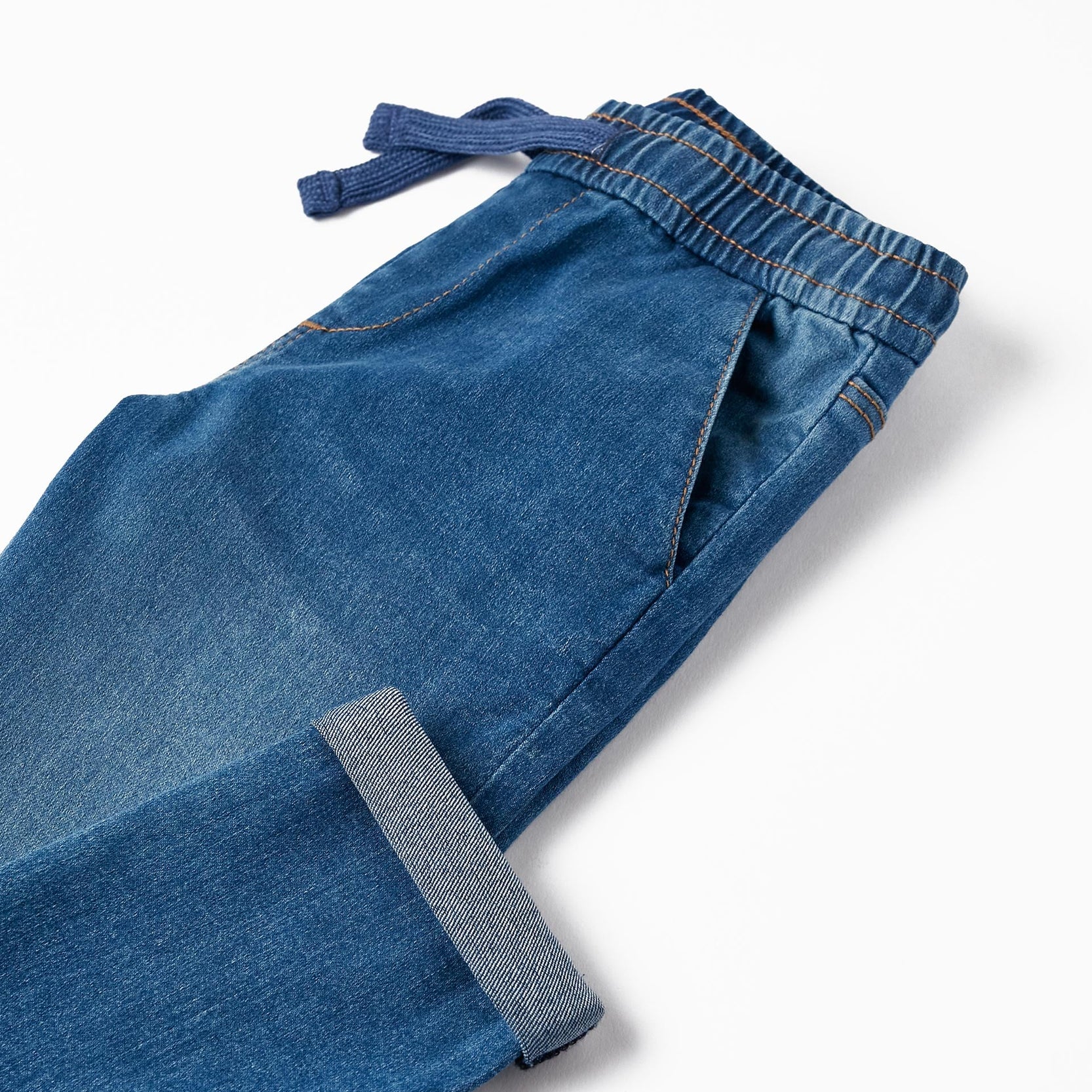 Sporty Denim Trousers for Boys 'Slim Fit', Blue
