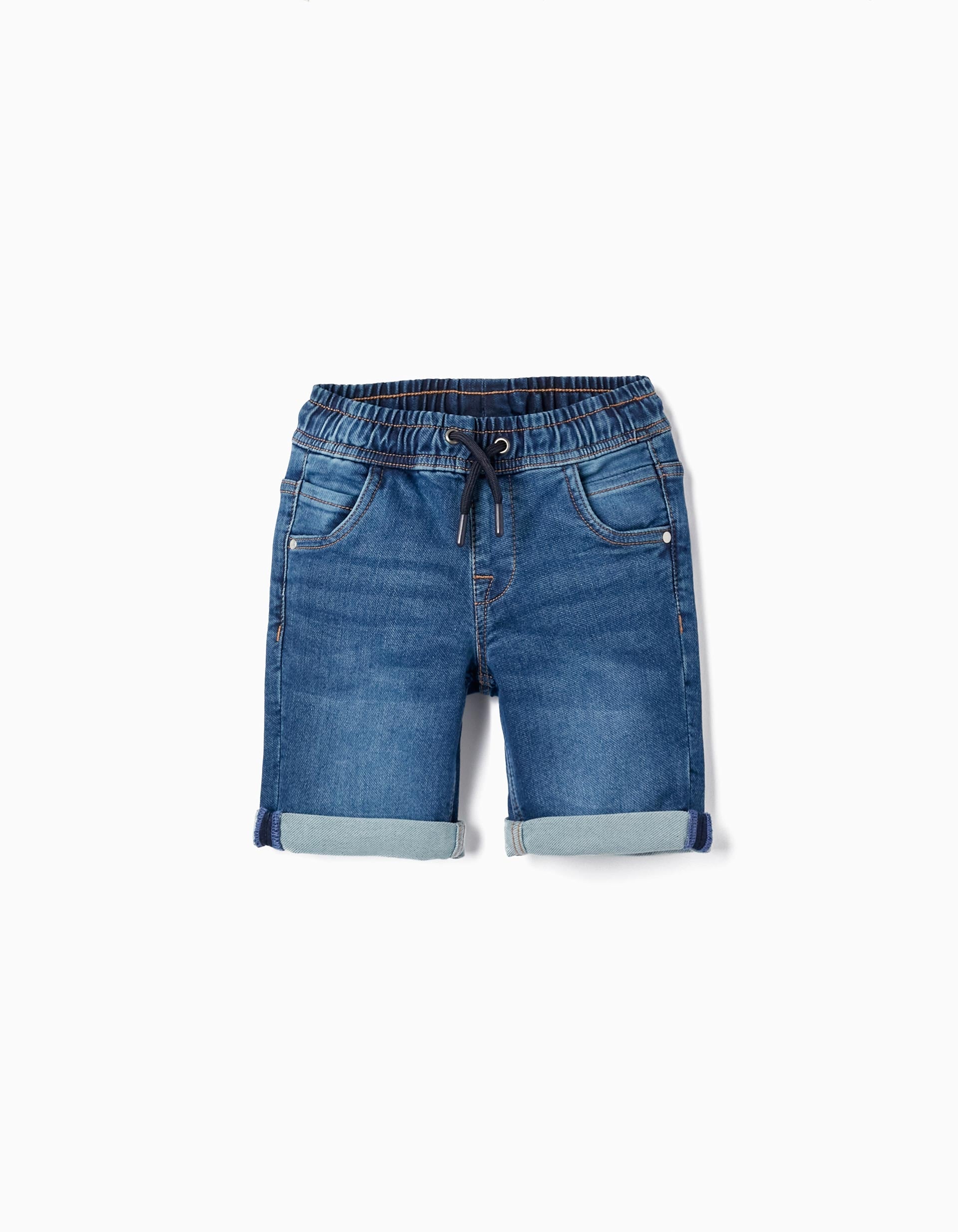Midi Sports Shorts for Boys, Dark Blue