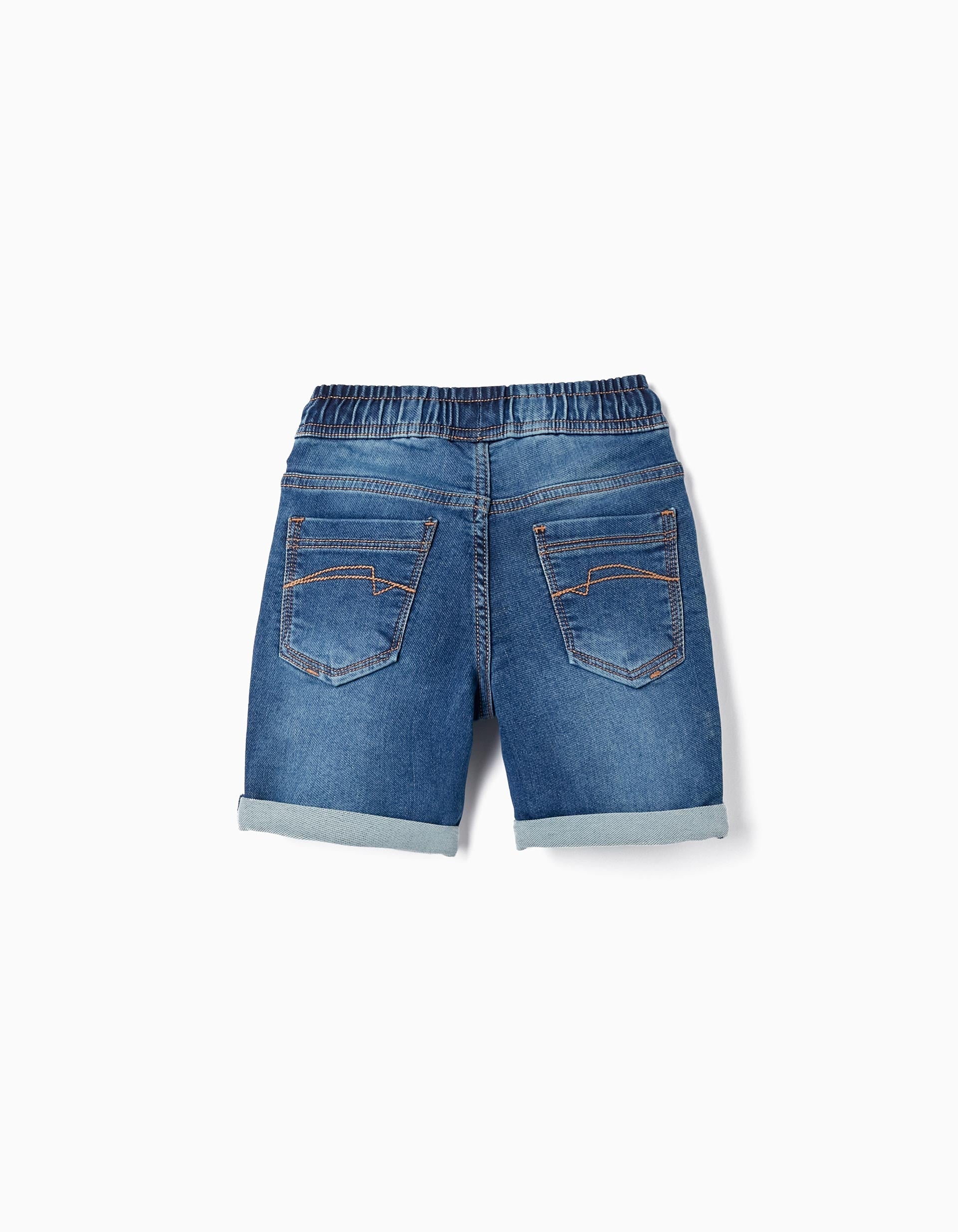 Midi Sports Shorts for Boys, Dark Blue