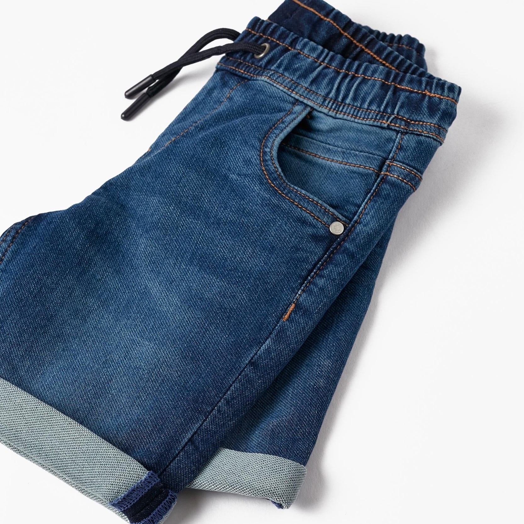 Midi Sports Shorts for Boys, Dark Blue