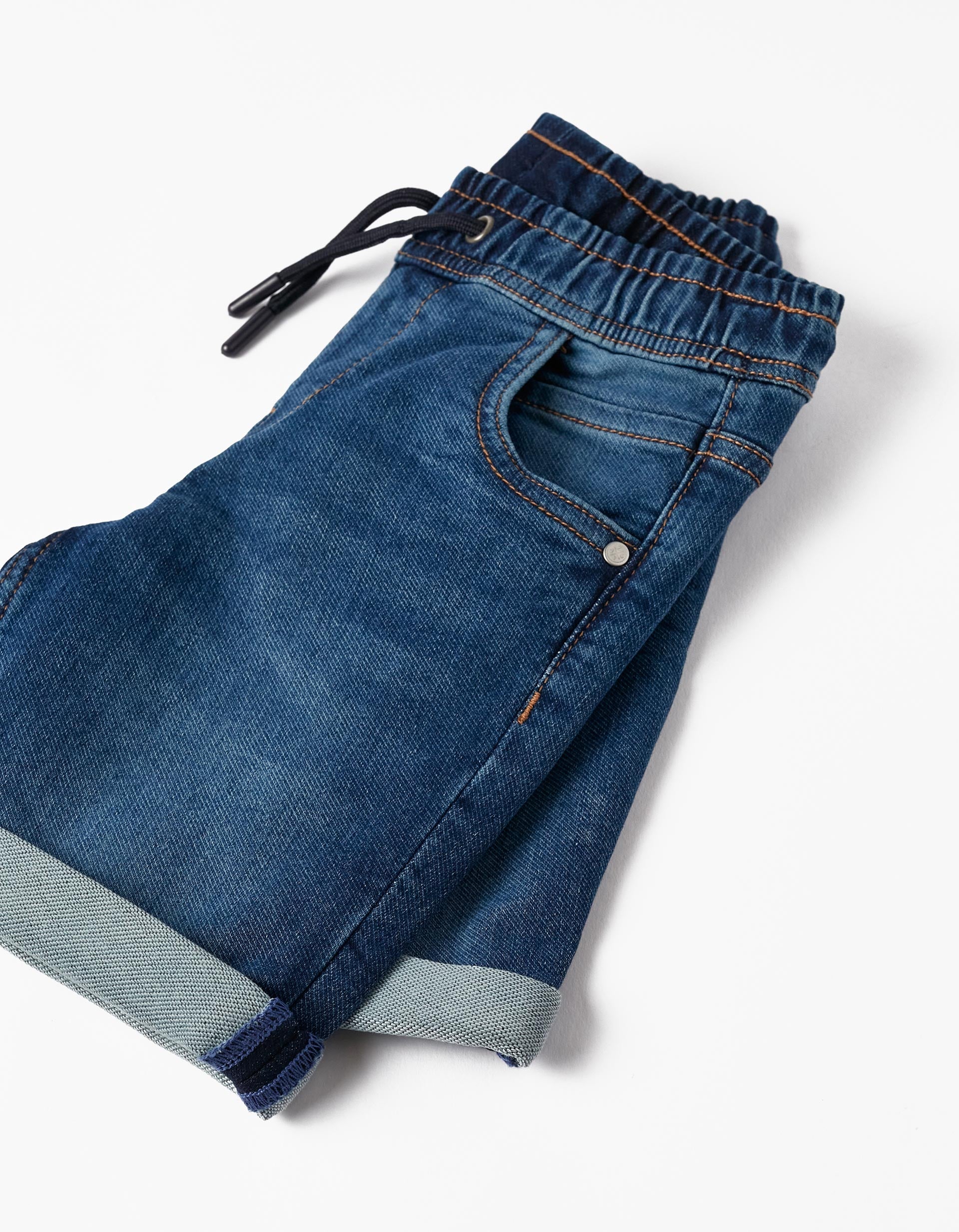 Midi Sports Shorts for Boys, Dark Blue