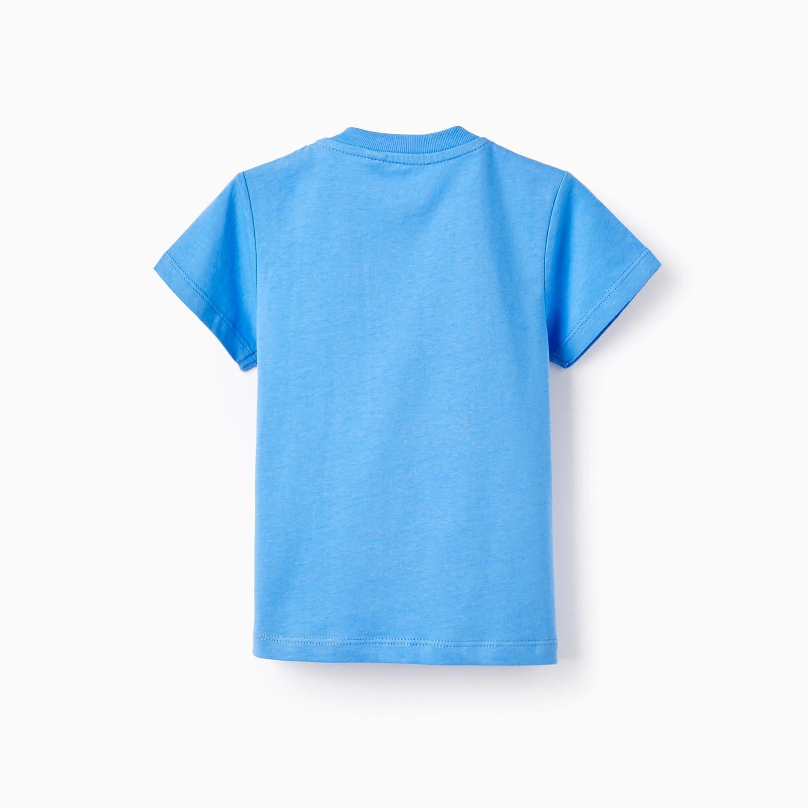 Cotton T-shirt with Printed Design for Baby Boys 'Sel-Fish', Blue
