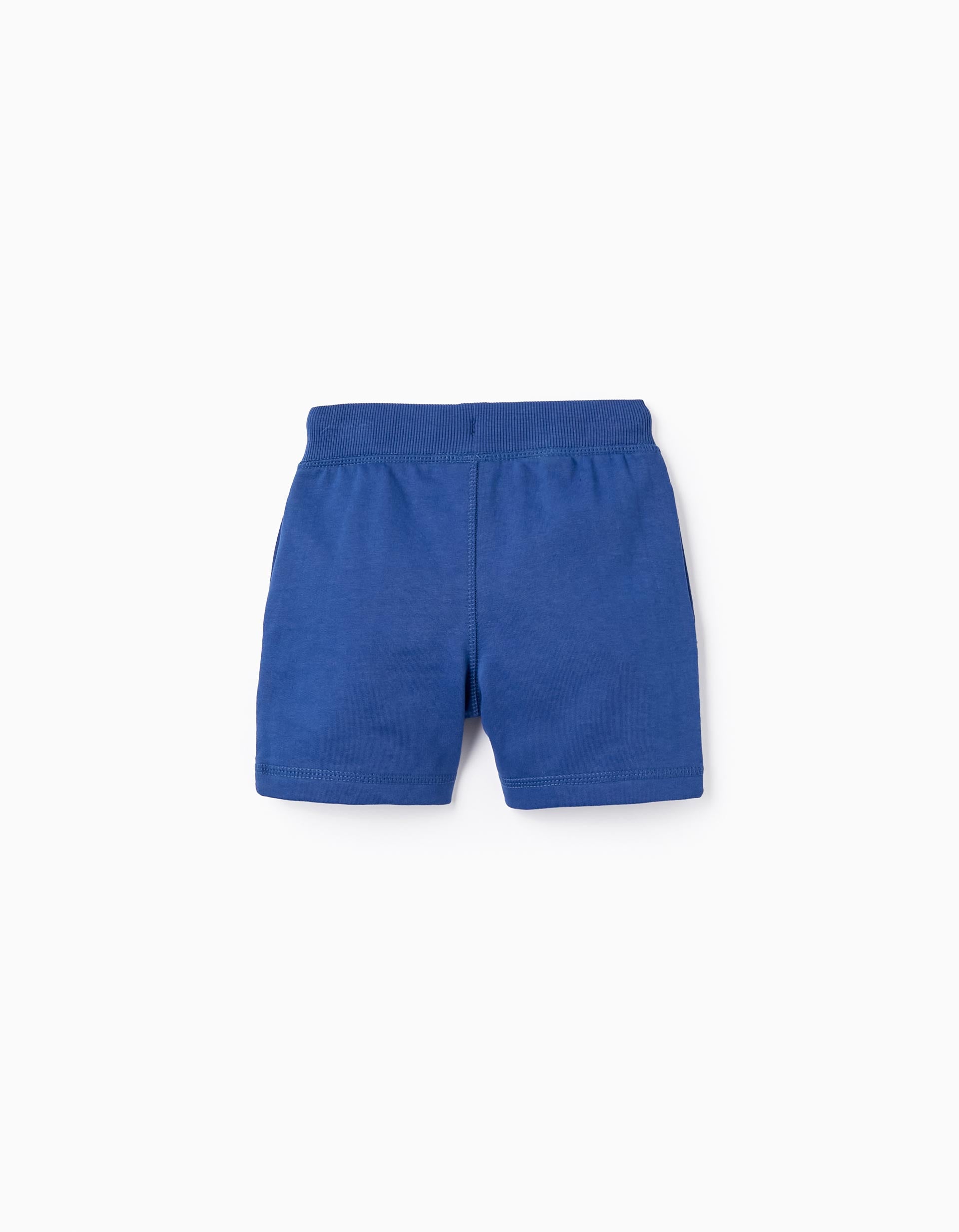 Cotton Sport Shorts for Baby Boys, Dark Blue