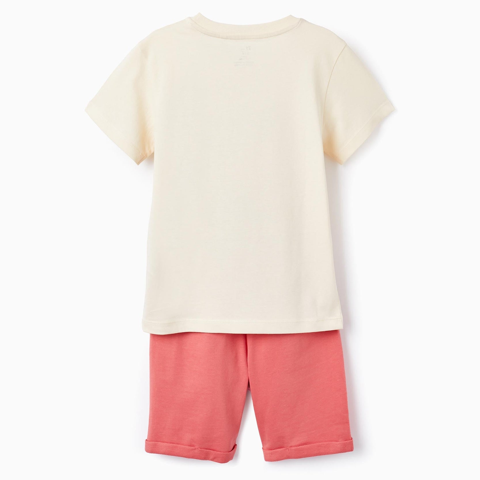 T-shirt + Shorts for Boys 'The Cuban Spirit', Beige/Coral